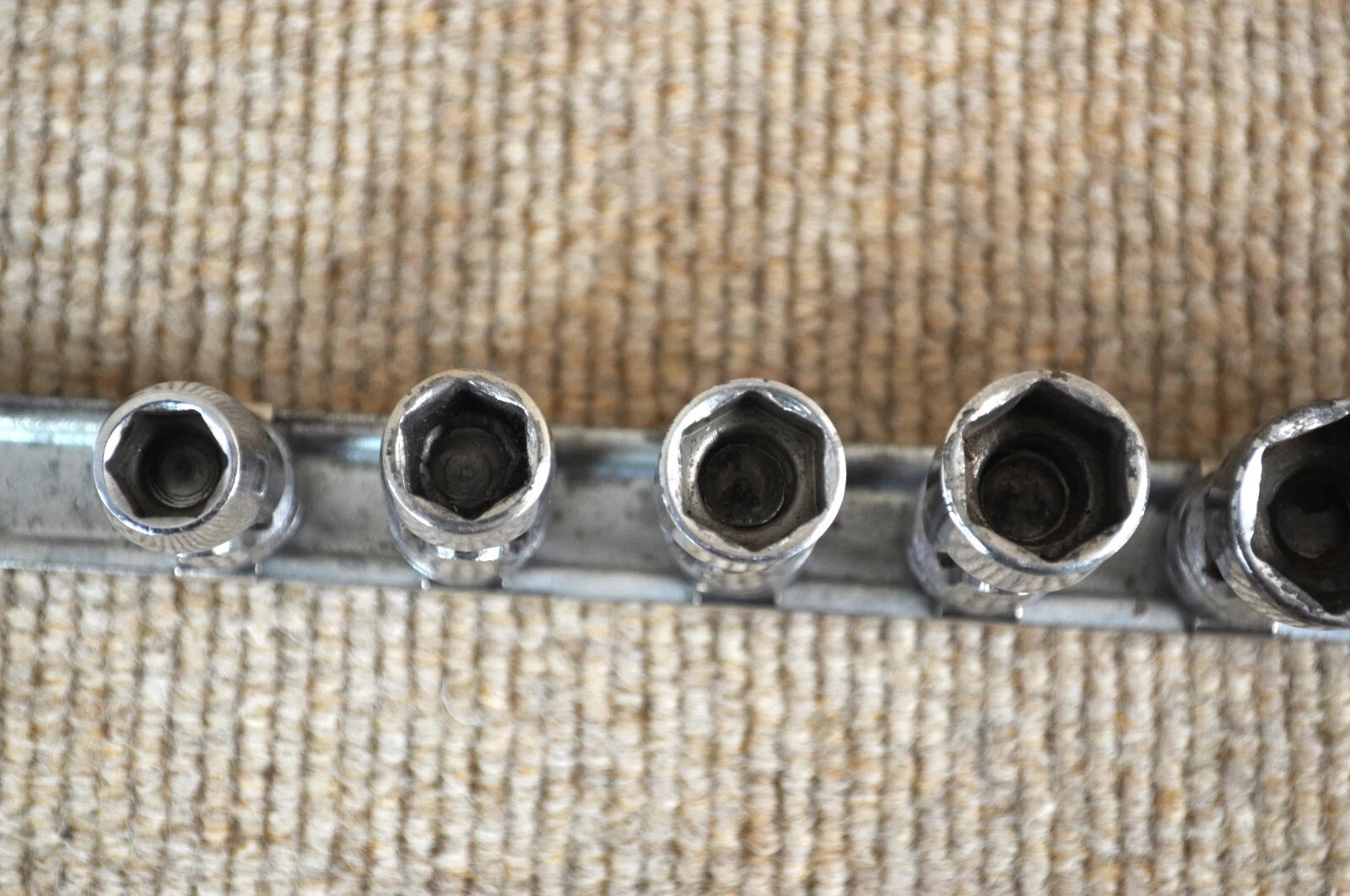 Snap-On FS12A-FS24 SAE 7pc Swivel Socket Set, 3/8″-3/4″ 6 Point, 3/8″ Drive, USA