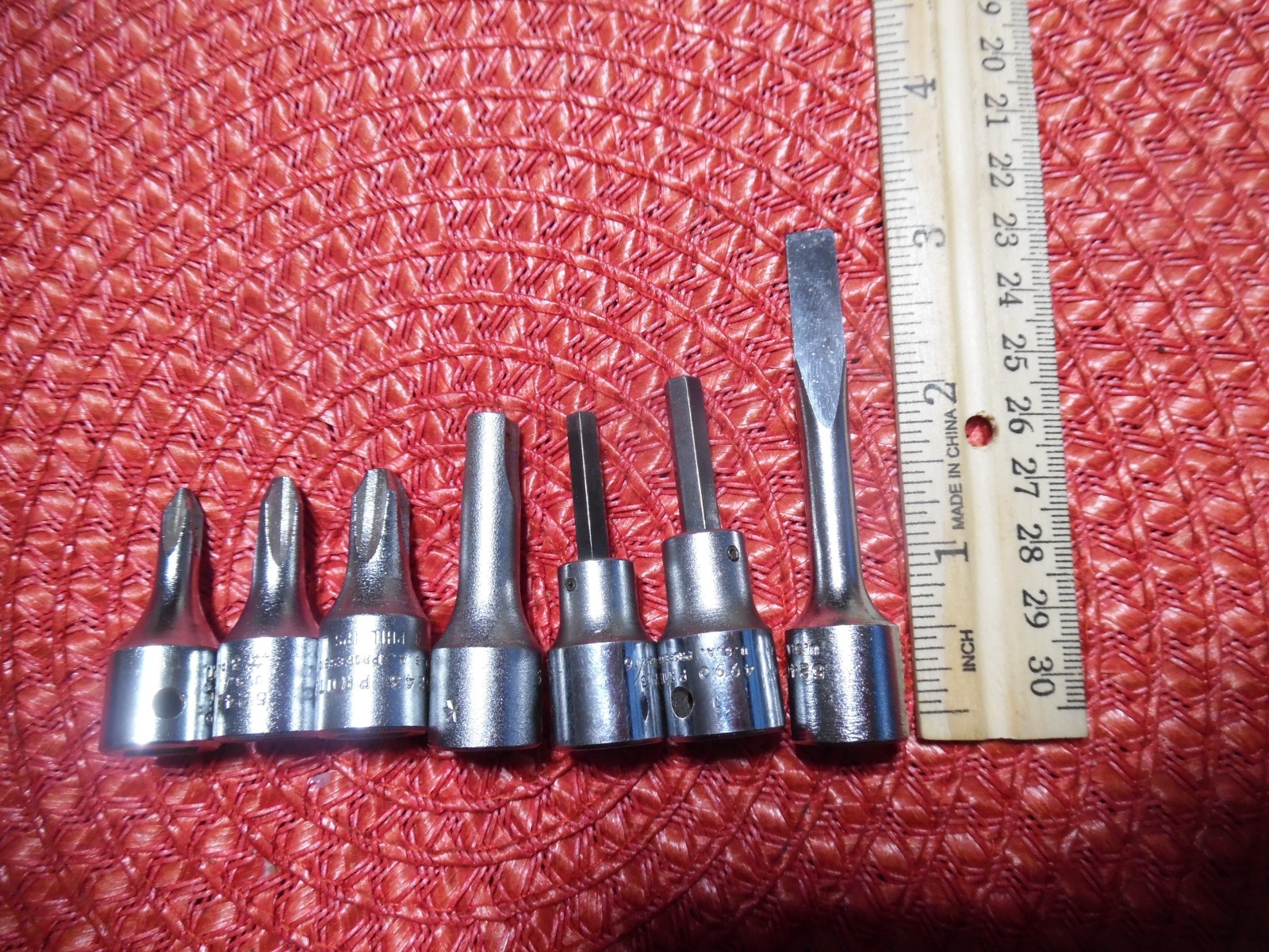 Proto 3/8 5240 Flat 1 2 3 Phillips Screwdrivers Socket 37 4990 Allen & Wrenches