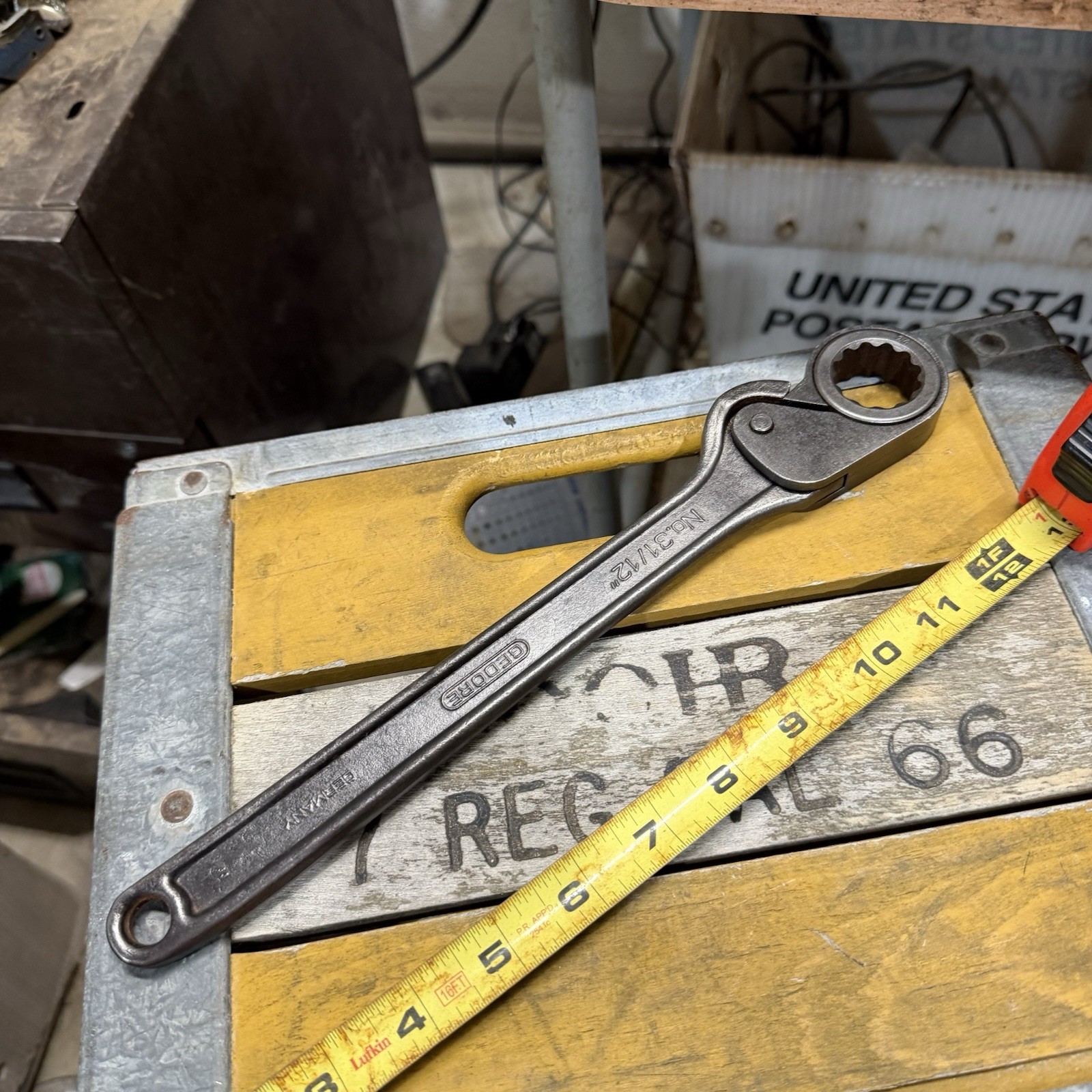 Gedore No. 31/12″ Vanadium Germany 24mm 12-point Gearless Wrench