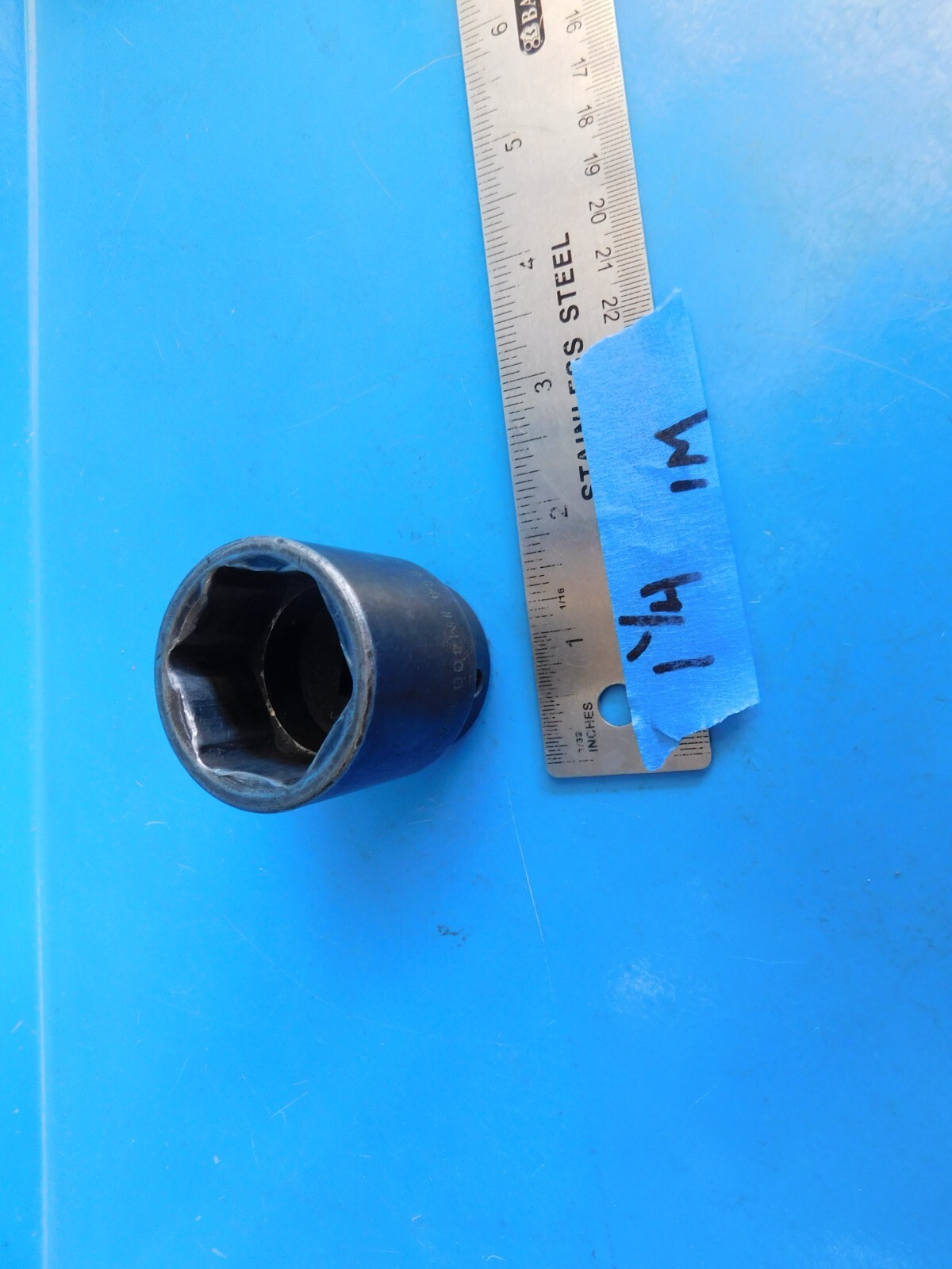 USED, SNAP ON » 1-1/4 IN. » SHORT IMPACT SOCKET » 1/2 IN. DR.»PART #IM400