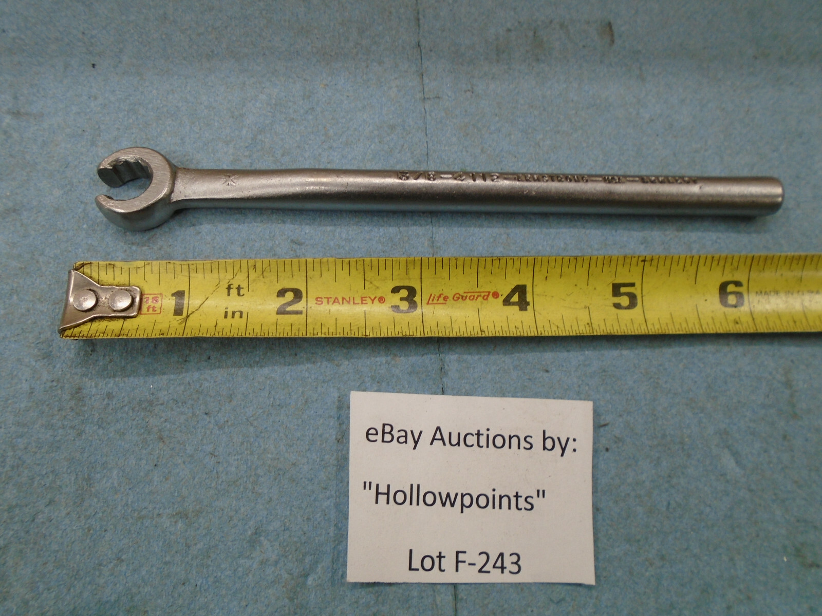 Armstrong USA No. 4112 Hydraulic Tube Fitting 3/8″ Flare Nut Line Wrench F243