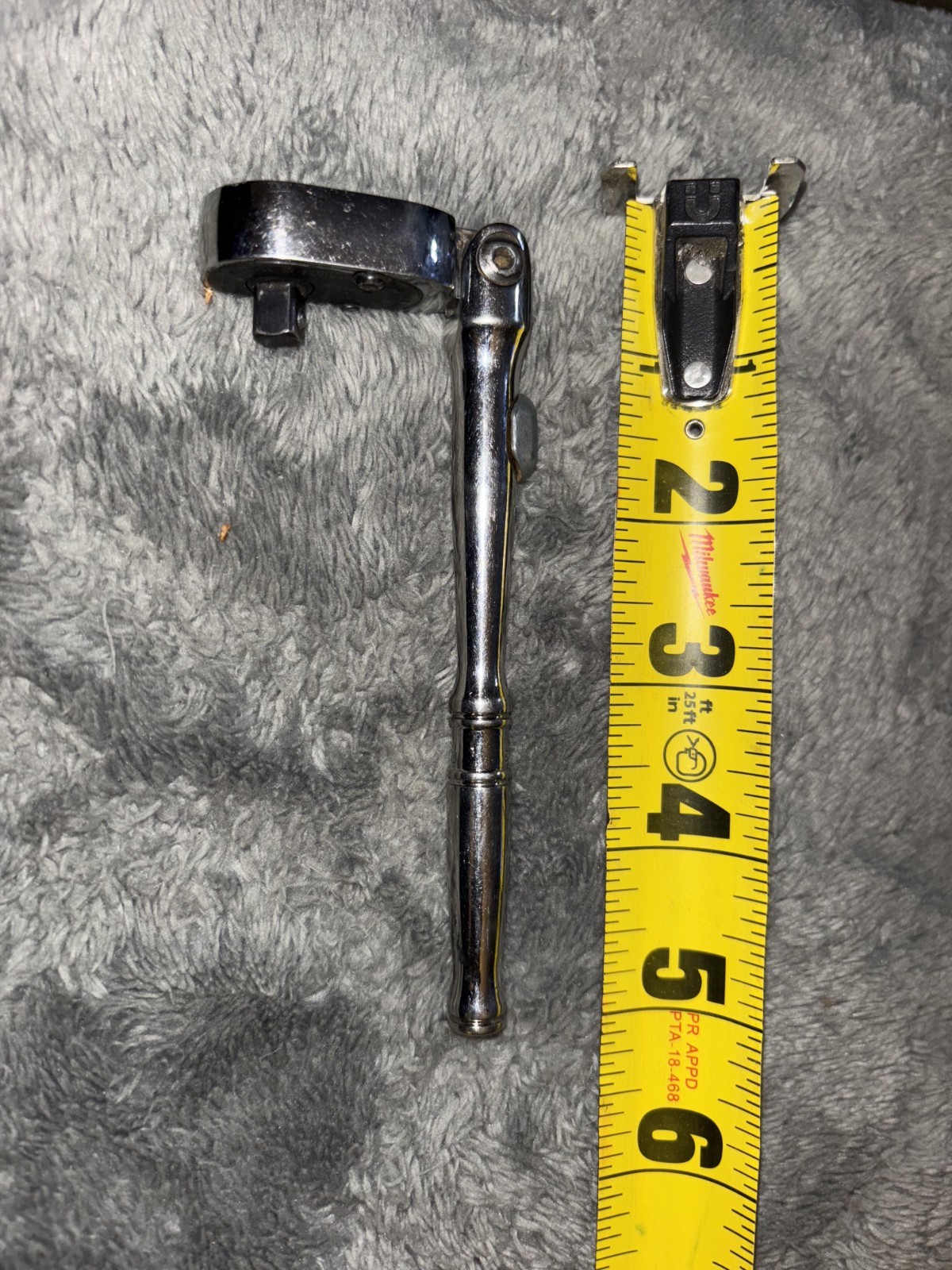 Snap-on TX72 1/4 Inch Drive Dual 80 Locking Flexhead Ratchet