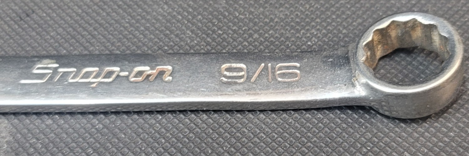 Snap On OEX180B 9/16″ SAE 12 Point Short Combination Wrench USA