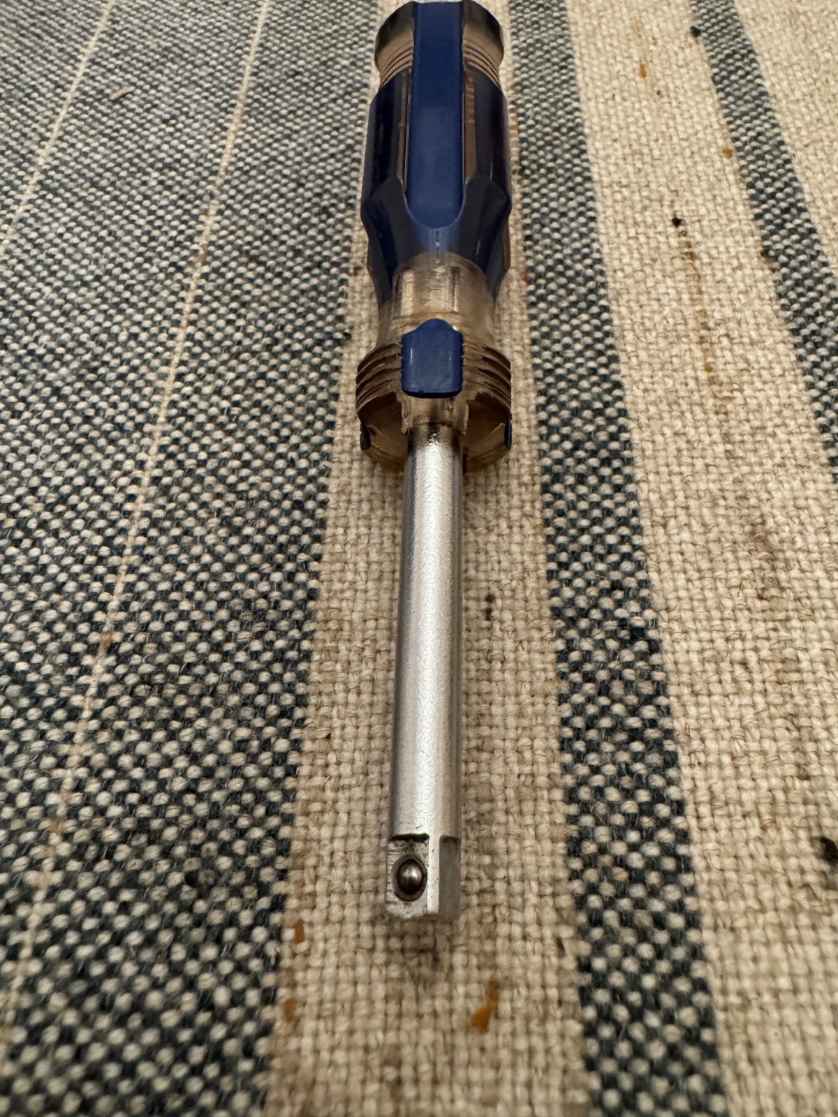 Easco 71-1207 1/4” Drive Spinner Handle Driver Blue Grip USA