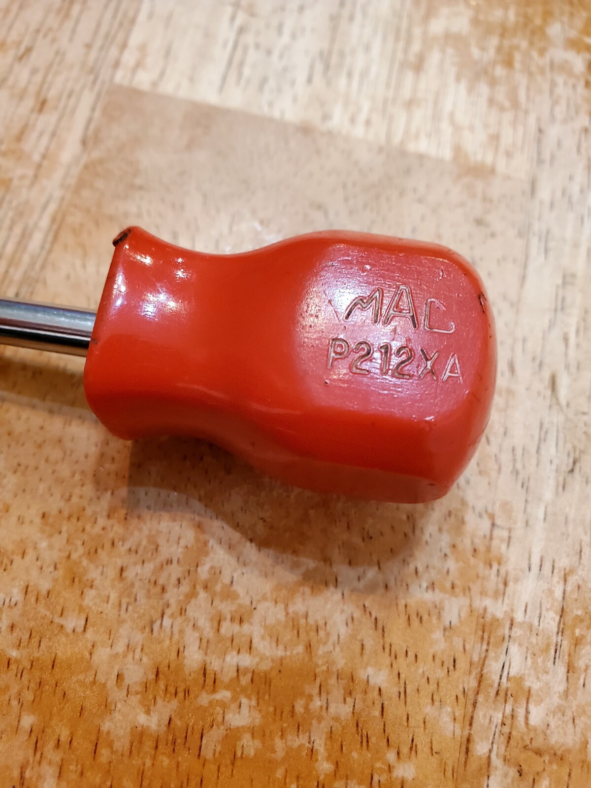 Mac Tools #2 Phillips Flat Head Midget Screwdrivers Red Hard Handle Lot Of 2