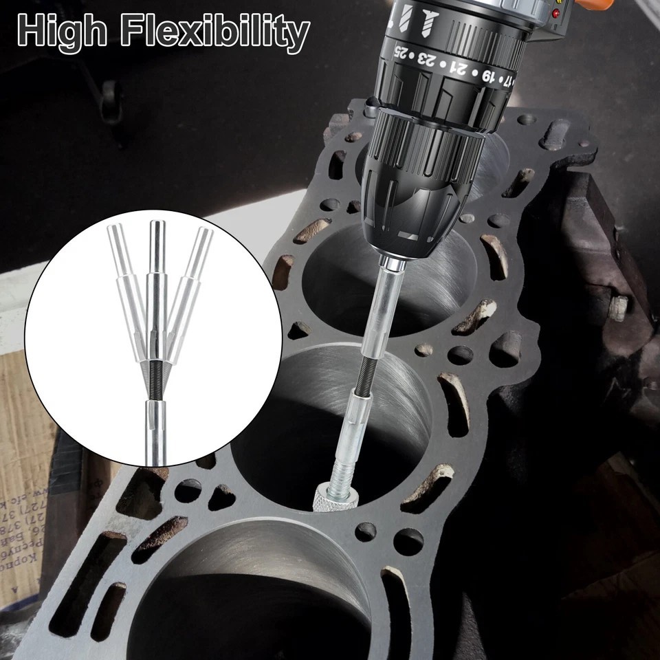 Car Engine Brake Cylinder Hone Flexible Shaft Bore Honing Tool 1-1/4 to 3-1/2