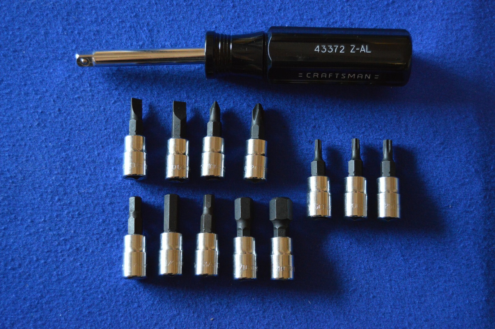 Craftsman 13 PC 1/4″ Dr Metric Torx,Hex,Screwdriver Spinner Set 531