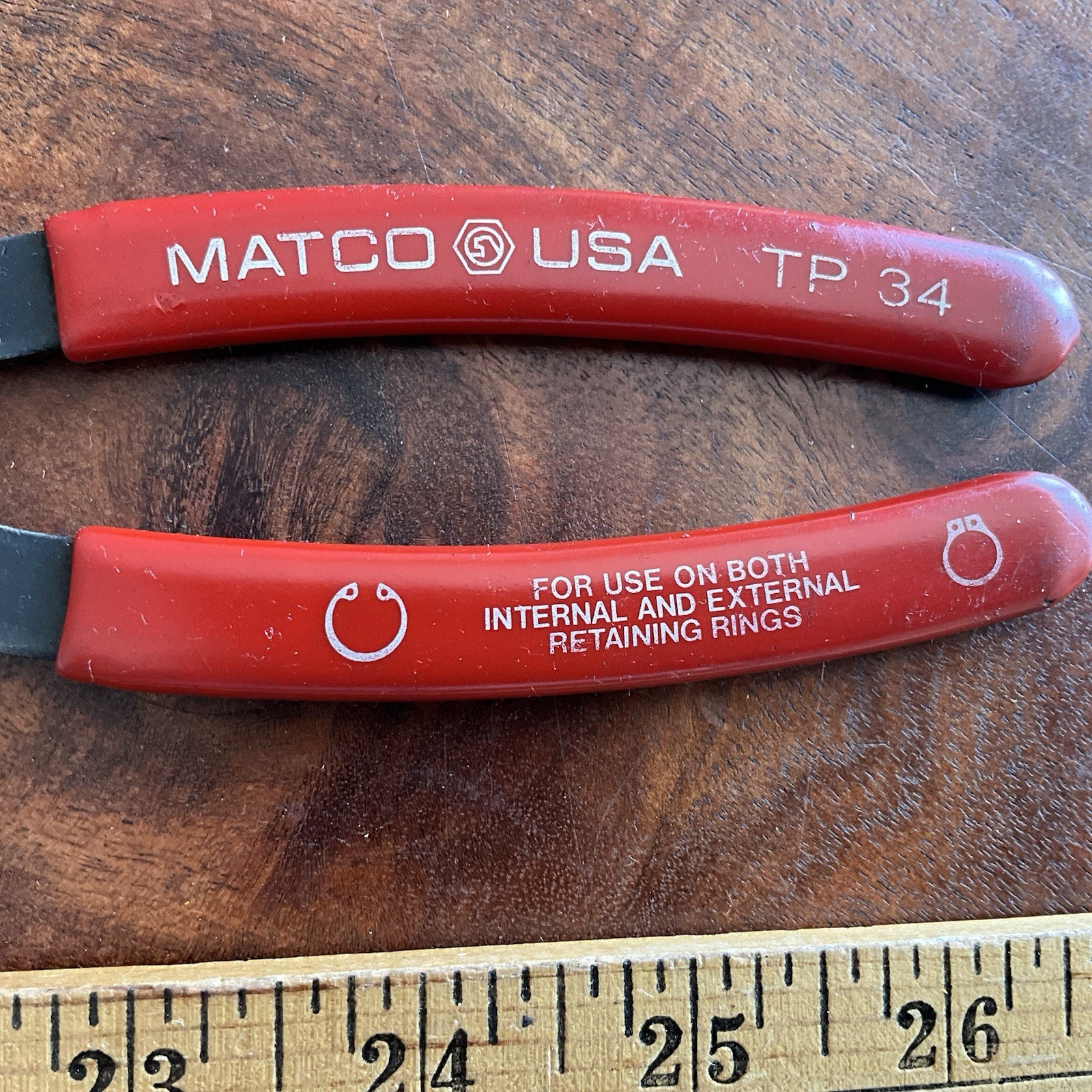 MATCO TOOLS TP34, SNAP RING PLIERS, REVERSIBLE, 7.75″ LONG.