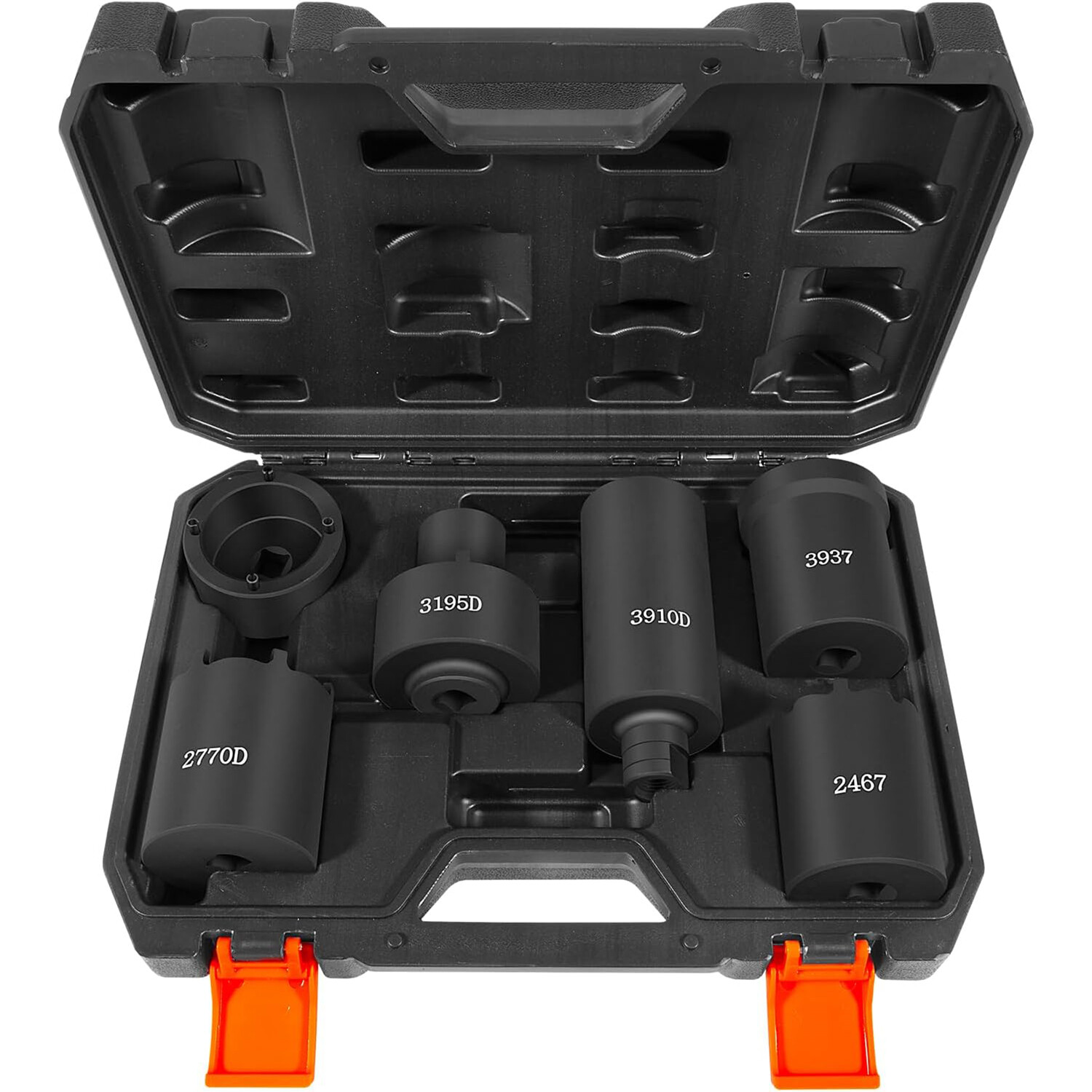 6 Pack Spindle Nut Socket Set 41660D 4WD Axle Hub Lug Lock Nut Puller 1/2” Drive