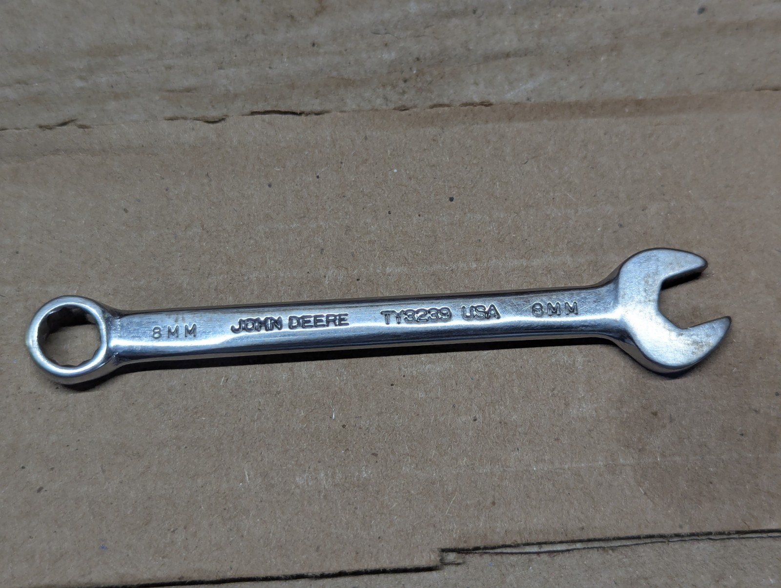John Deere Combination Wrench 8mm, 12pt