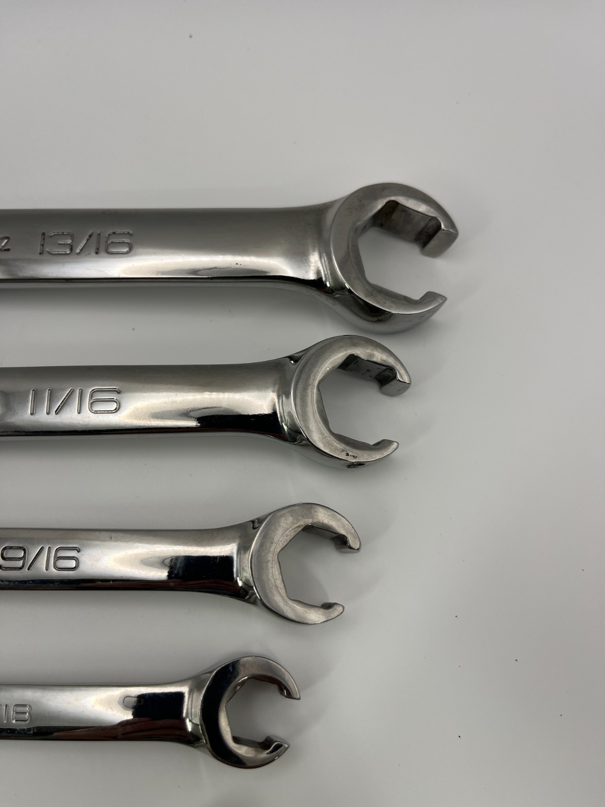 Snap On SAE Double End Flare Nut Wrench Set 6-Point 5pc 1/4″–13/16″ RXFS605B USA