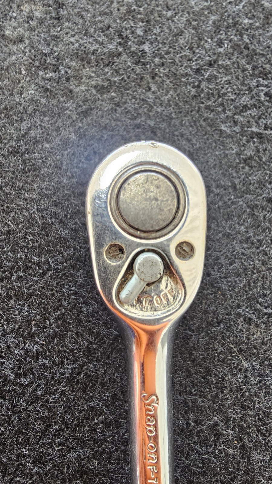 Vintage Snap-on F-710-A 3/8″ Drive Ratchet USA 7 1/2 Inches