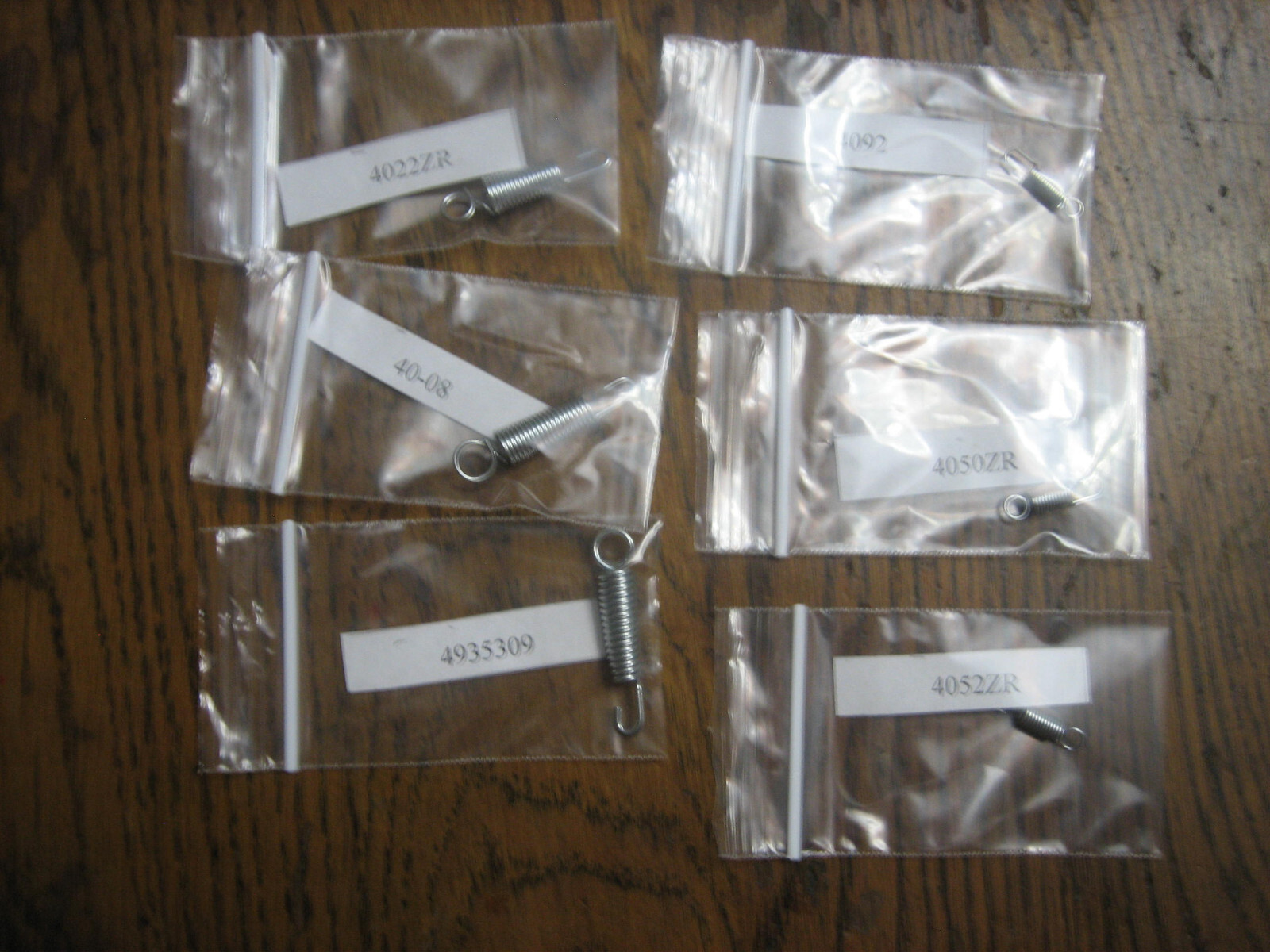 Lot of 6 Assorted, Genuine Irwin Vice Grip (ViceGrip) Springs, One of each size