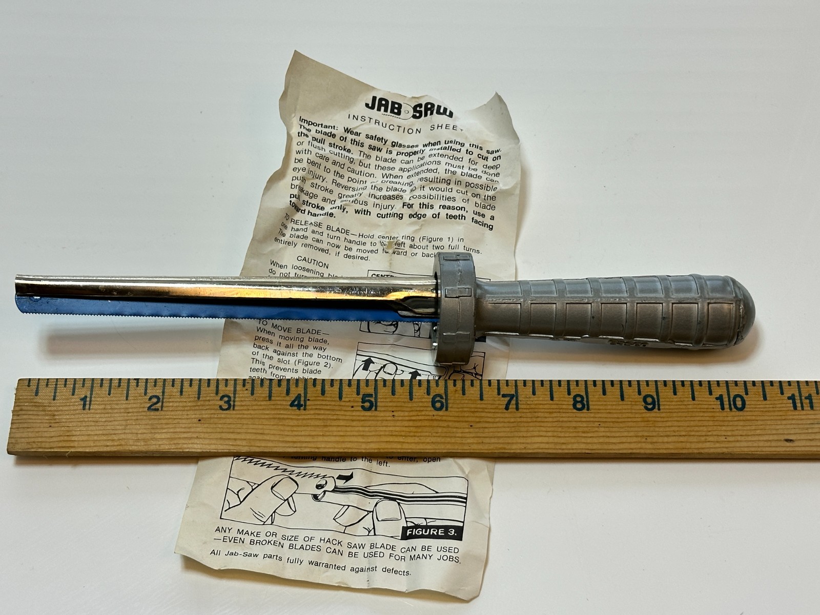 Easco Tools USA 21045 (Rare) Jab Hack Saw w/ Original Instructions NEW Old Stock