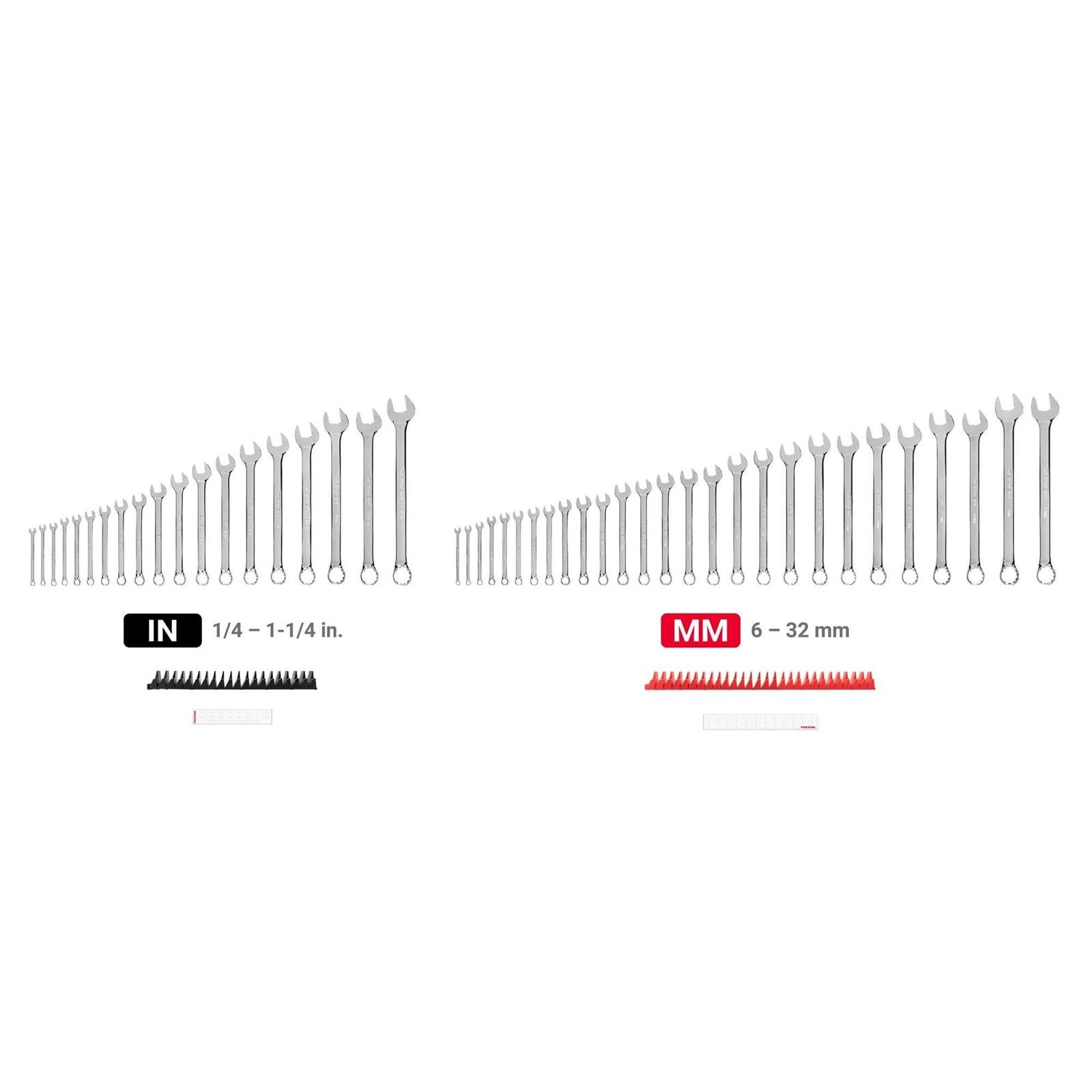 Tekton WCB95303 46 Piece Combo. Wrench Set W/ Modular Organizers
