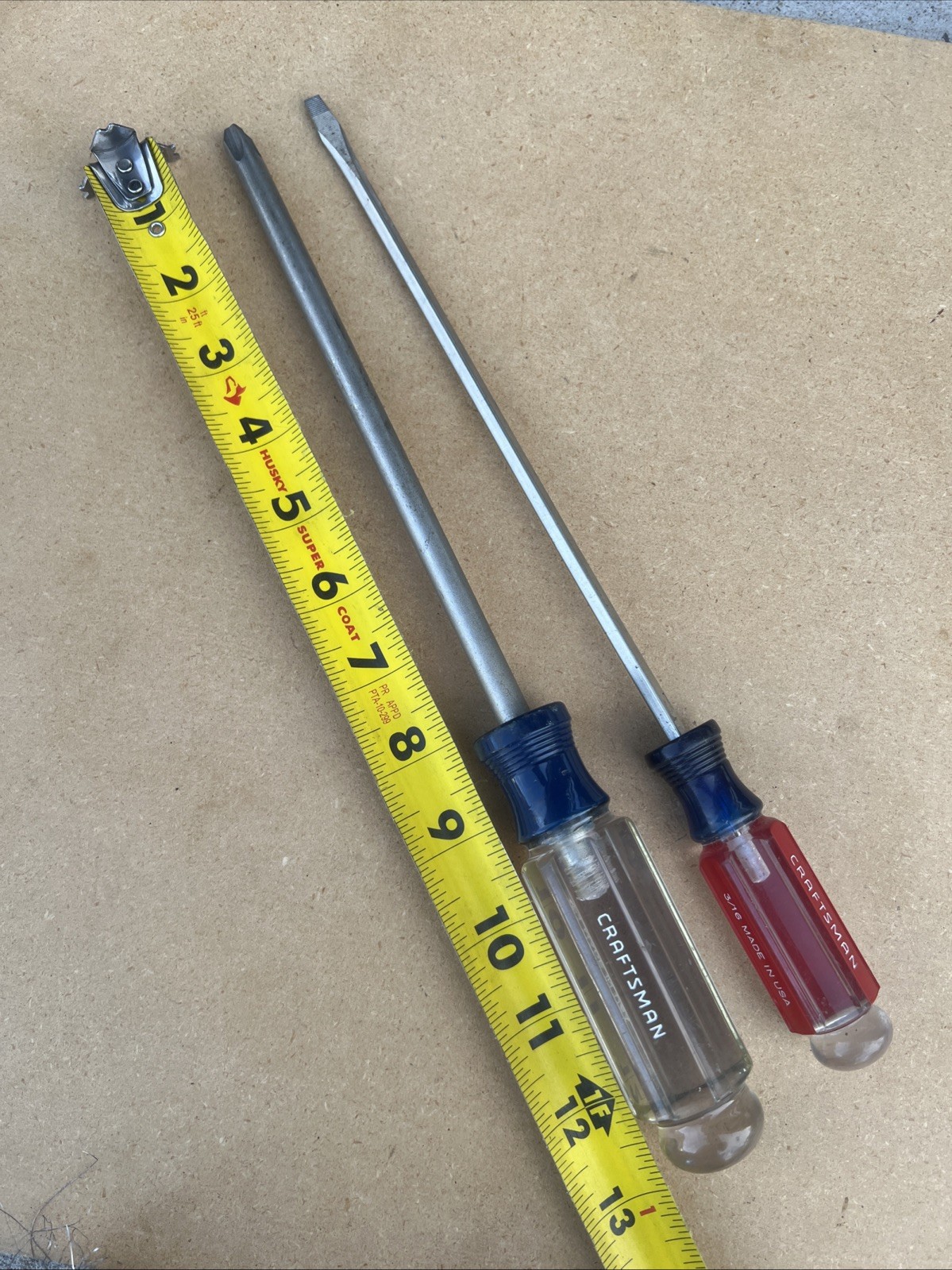 Craftsman Phillips 41298 + Slotted Flat Head 41582 Long Screwdriver Lot of 2 USA