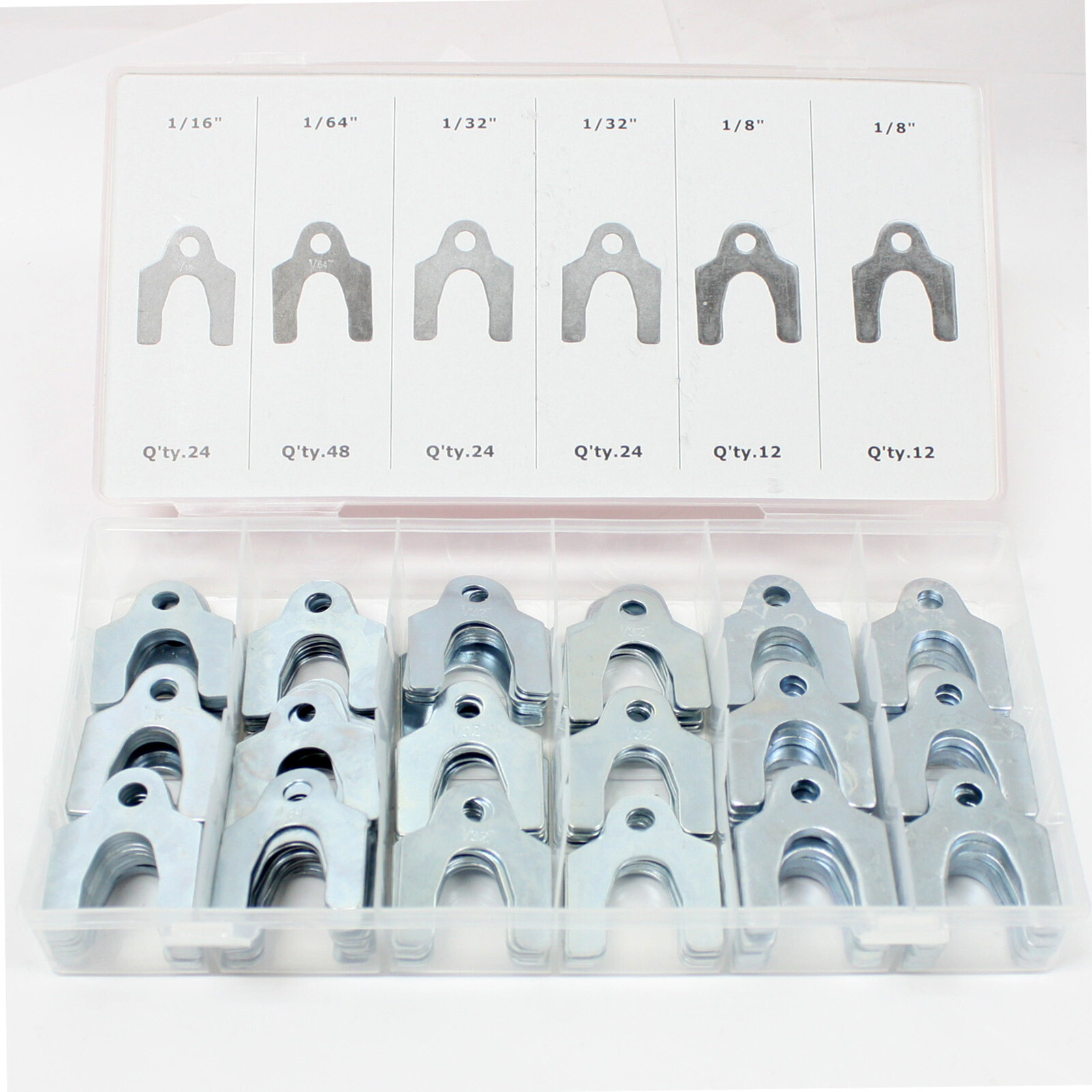 144 pcs Body Shim Assortment Auto Door Fender Alignment Shim Universal w/ Case
