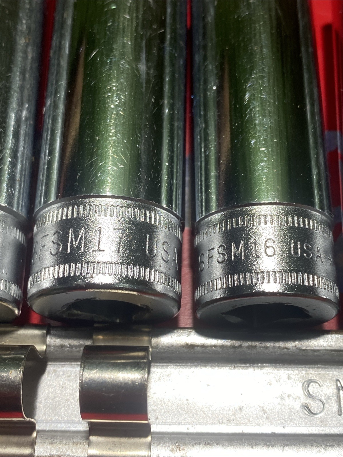 SNAP-ON metric socket set 11pc. 9mm-19mm Good Condition