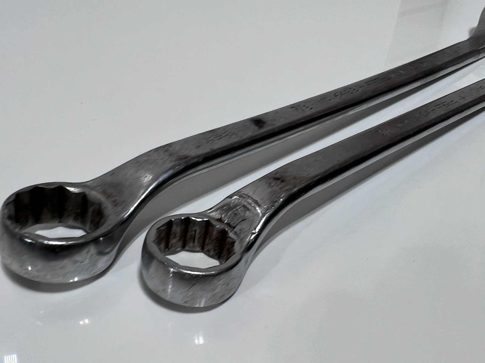 Fleet Tools USA 2pc SAE Offset Box Wrench Pair Set – 6428 & 6424 – 12 Point