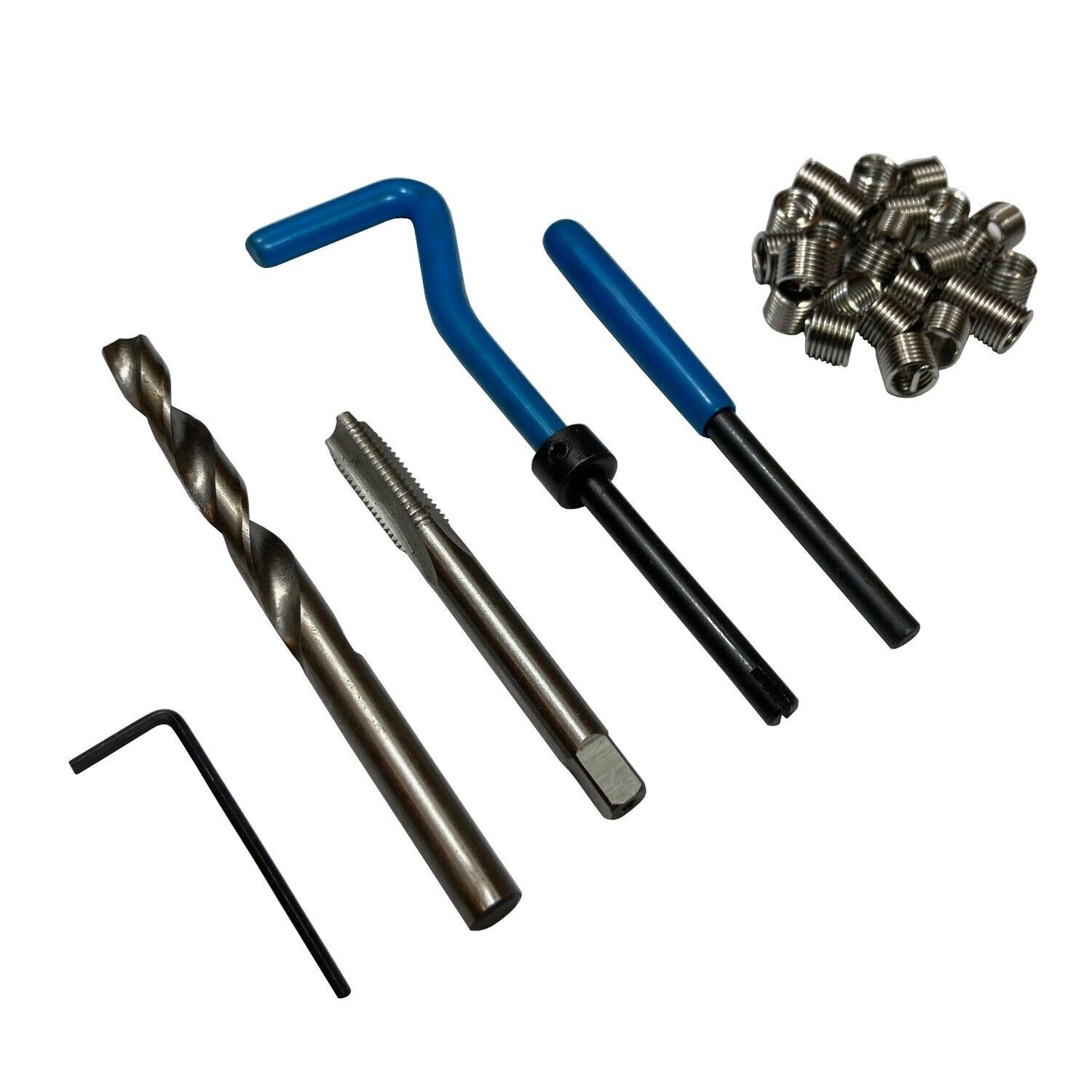 M8 X 1.25 THREAD REPAIR KIT 30 PIECE HELICOIL 8MM DAMAGED THREADS DRILL BIT KIT