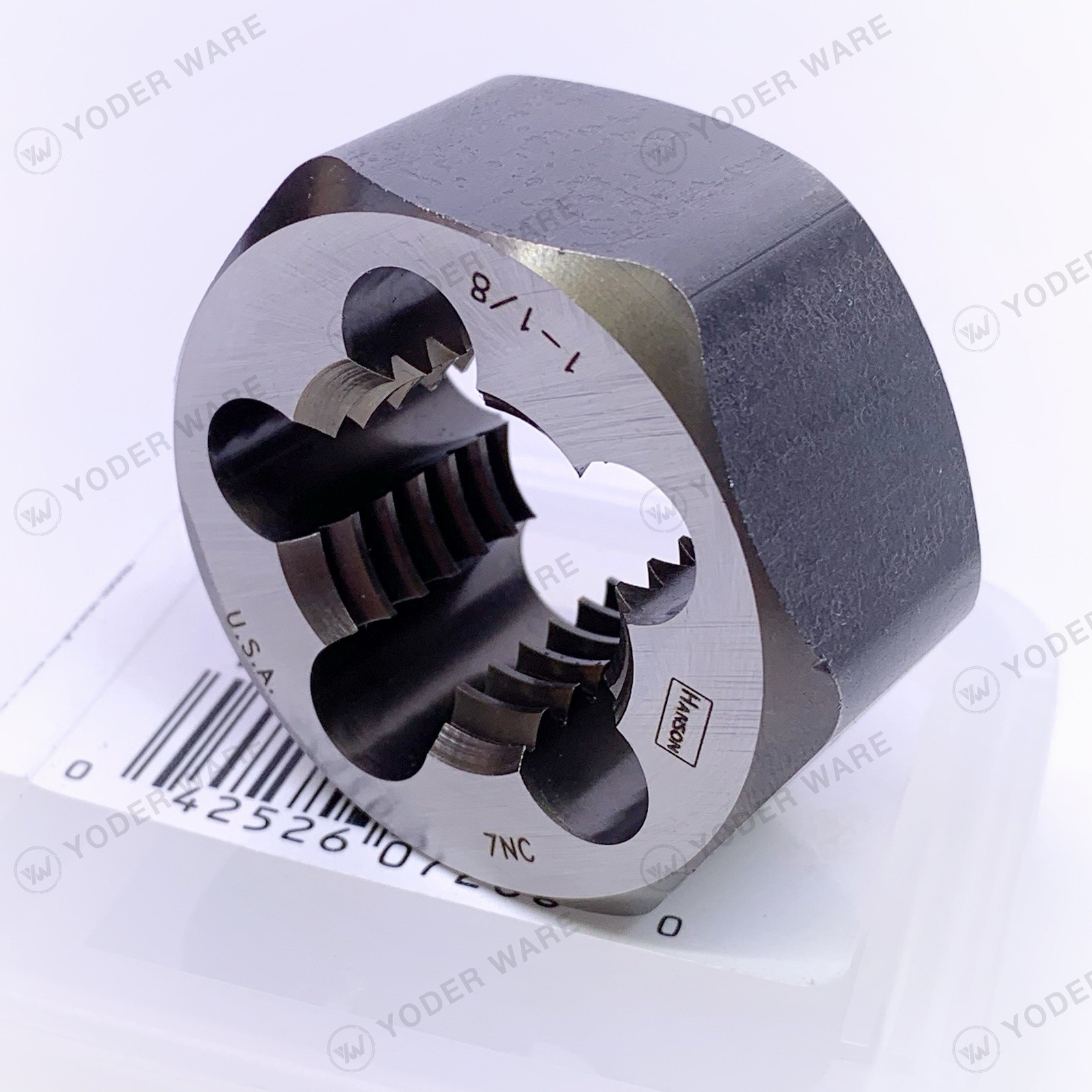 IRWIN HANSON 7268 Hex Rethreading Die 1-1/8″-7 UNC Right Hand High Carbon Steel