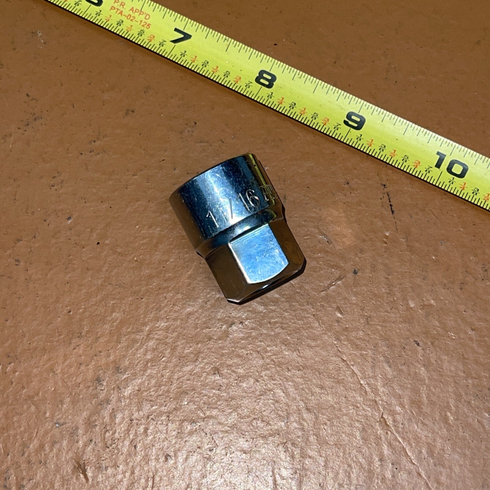 Pittsburgh 11/16 In SAE Pass Through Thru Socket 6 Point Lifetime Warranty
