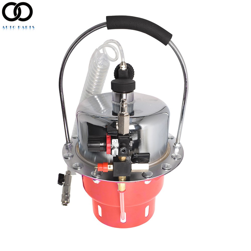 Portable Pneumatic Air Pressure Kit Brake & Clutch Bleeder Valve System Tool Set
