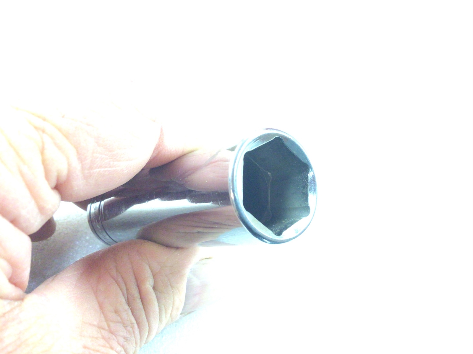 Snap-On#TS221 – Chrome 11/16”SAE, Deep Socket, Flank Dr. 1/2″ Dr. 6 Pt.-USA-NEW