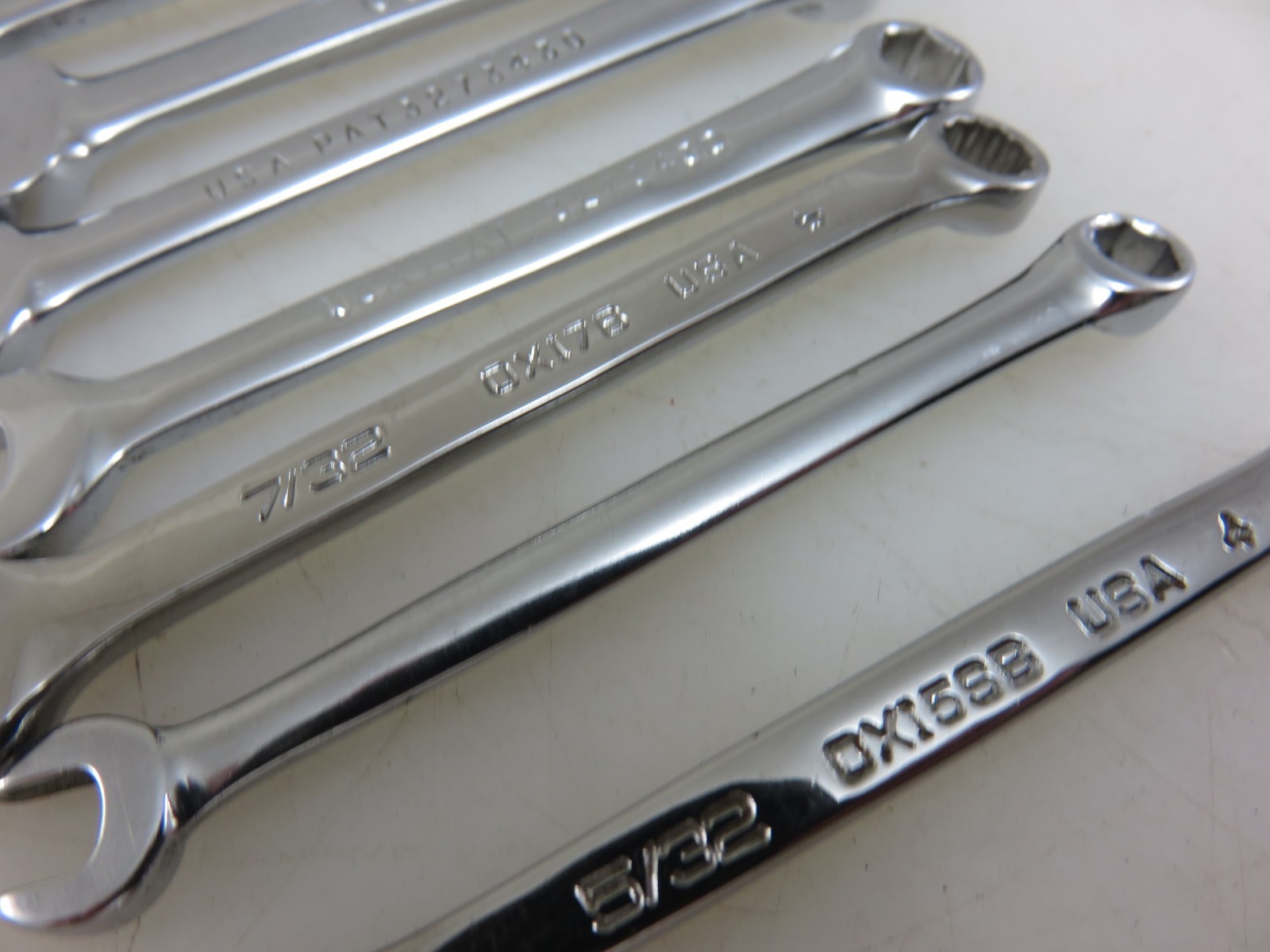 Snap-On OXI709SBK Ignition Combination Wrench 8pc Set + Pouch 5/32″-3/8″ NO 1/8″