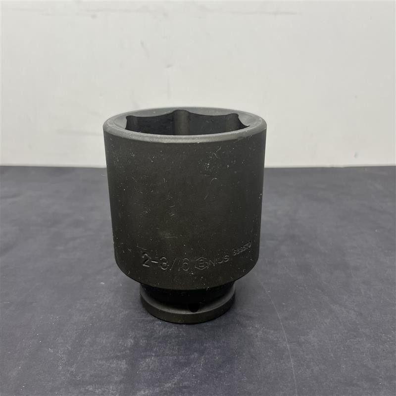 Genius Tools Impact Socket 2-3/16 Inch Size 3/4 Inch Drive High-Strength 669570