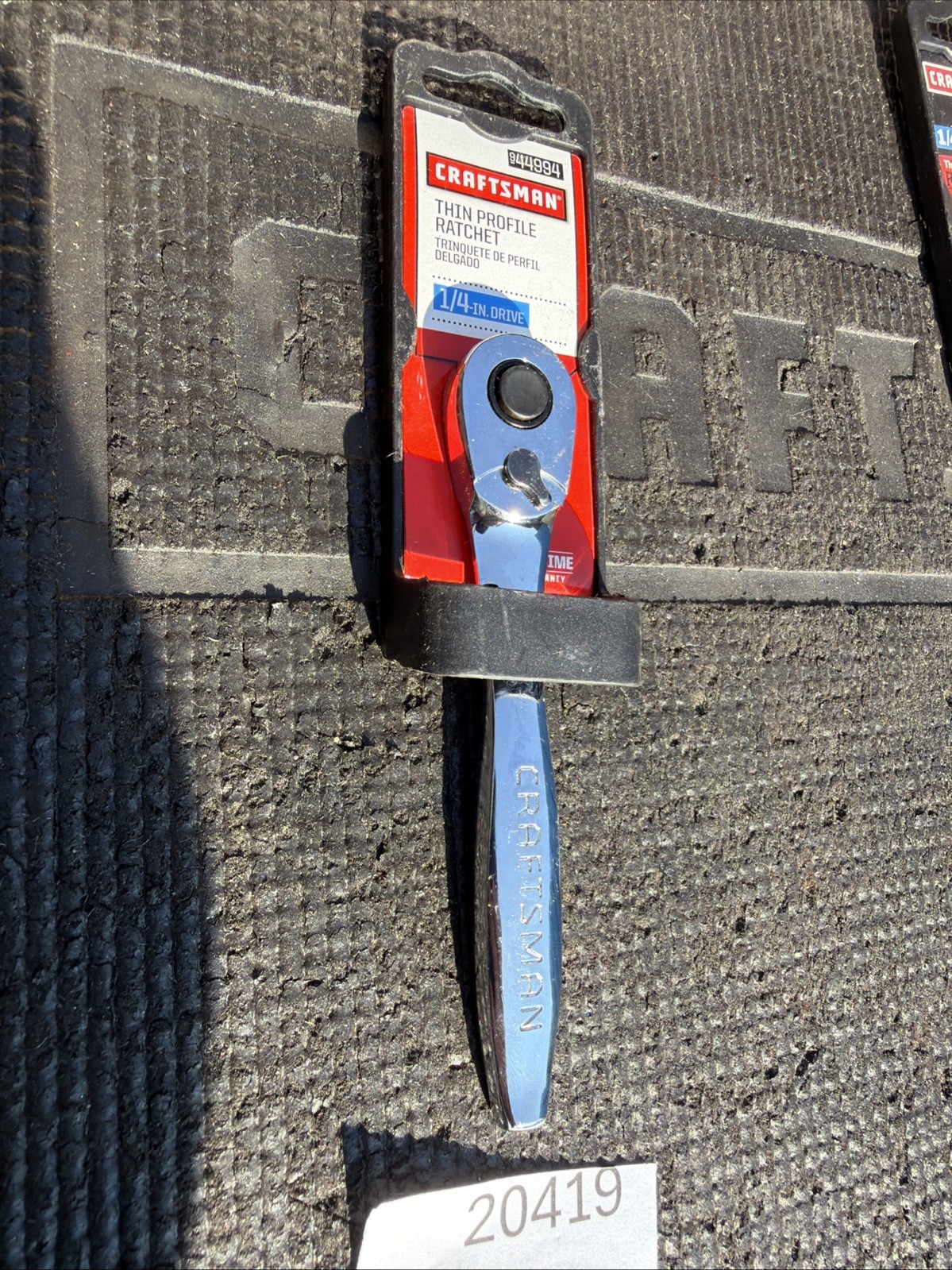 Sears Craftsman Nos 1/4” Thin Profile Full Polish Ratchet 44994 Sexy L-AB