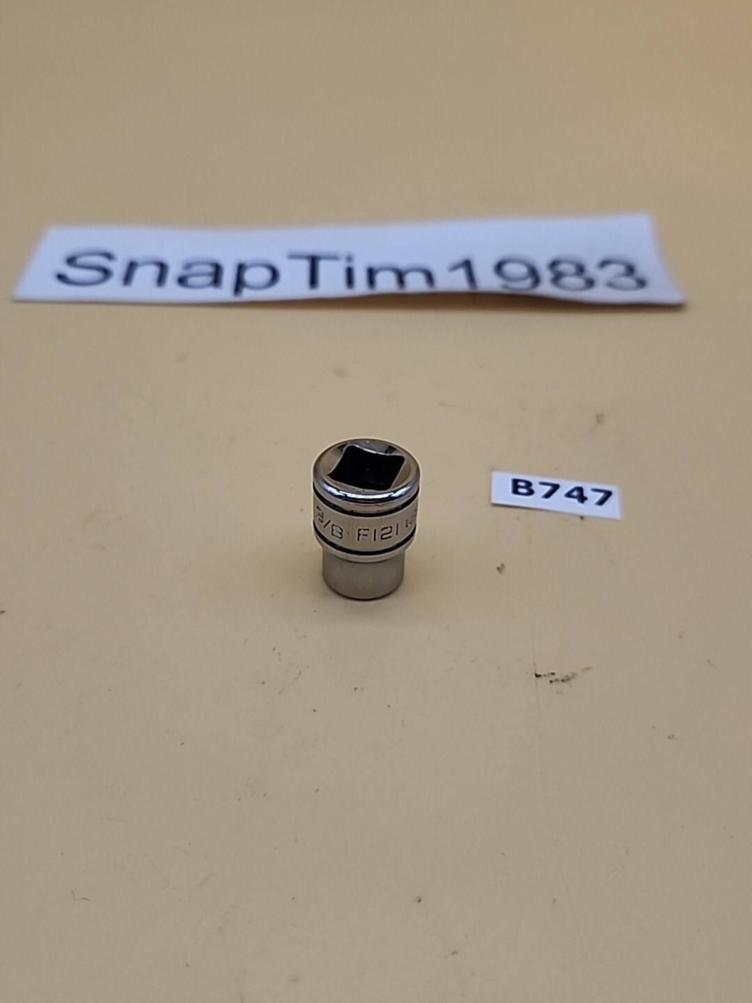 Snap-on-Tools 3/8″ Drive 3/8″ SAE Shallow 12 Point Socket F121 USA