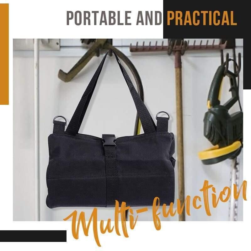Auto Roll Up Tool Bag Multiple Pockets Canvas Storage Hanging Tool Bag