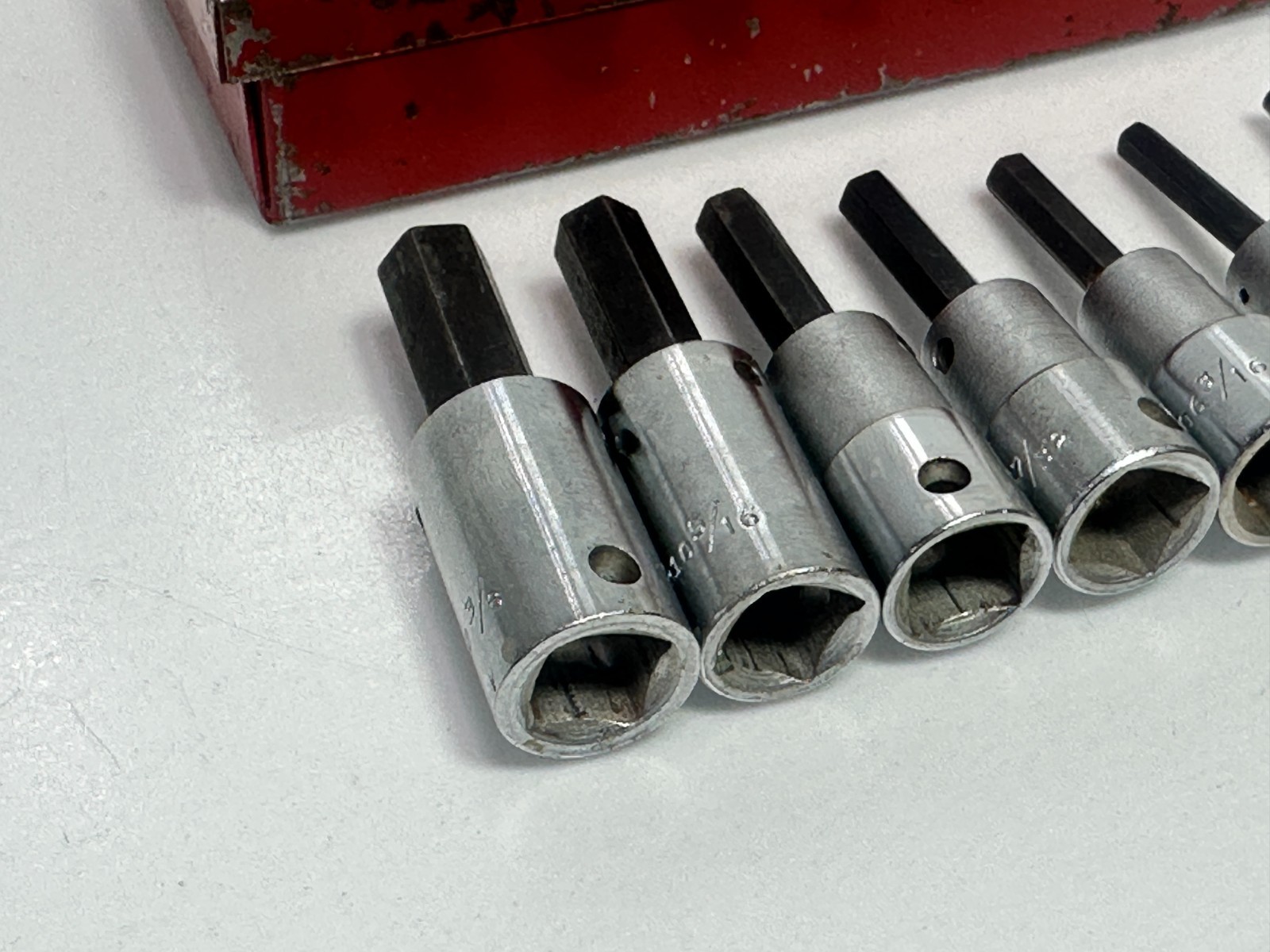 Wright Tool USA 305 7pc 3/8″ Drive Hex Allen Bit Socket Set, SAE 1/8″ – 3/8″