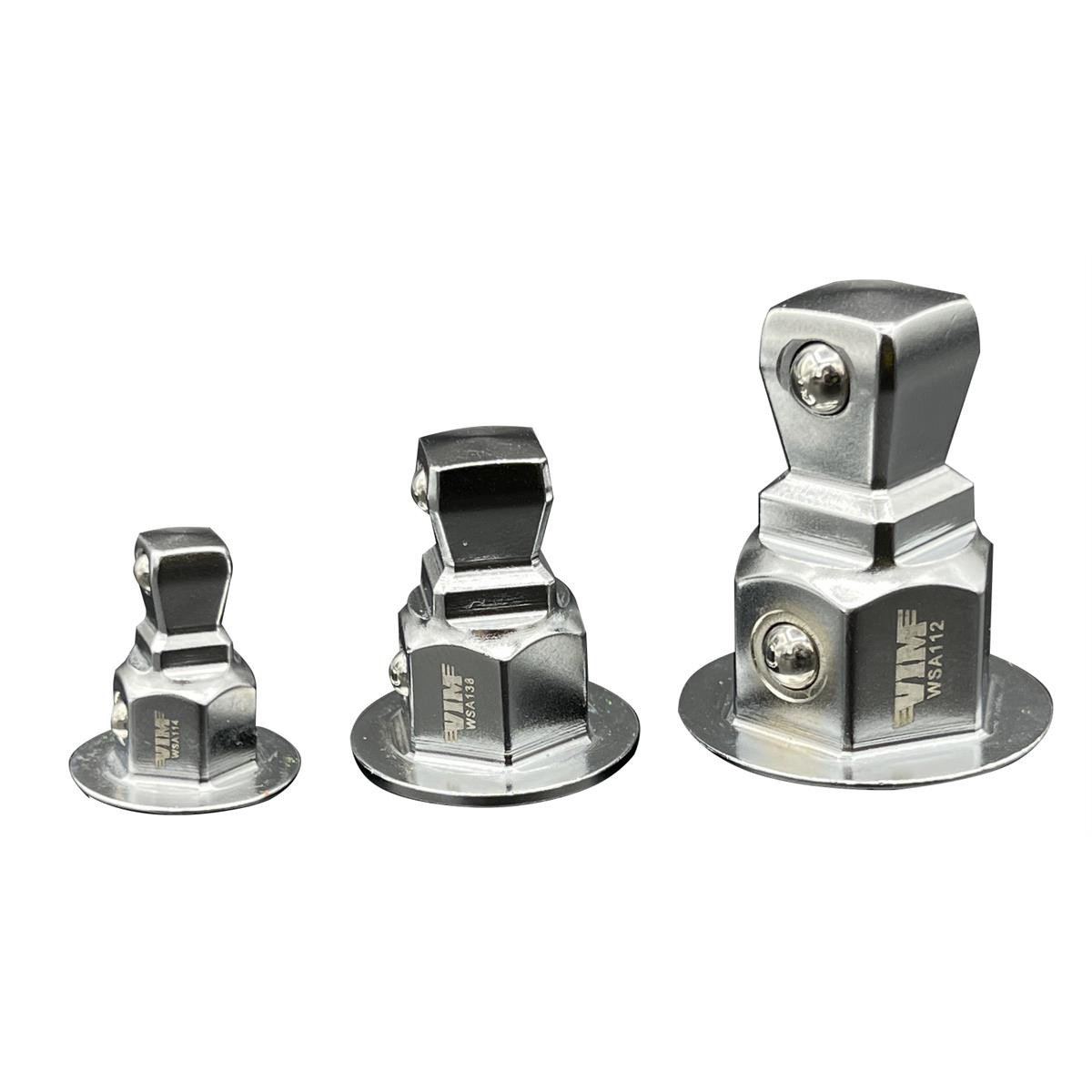VIM Tools WSA100 Wrench to Socket Adapter Set Wobble Drive Access
