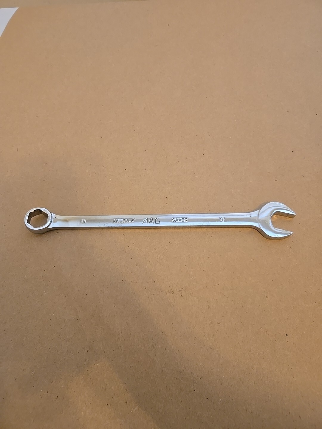 Mac Tools 18MM 6PT Metric Knuckle Saver Chrome Combination Wrench M18CHLKS