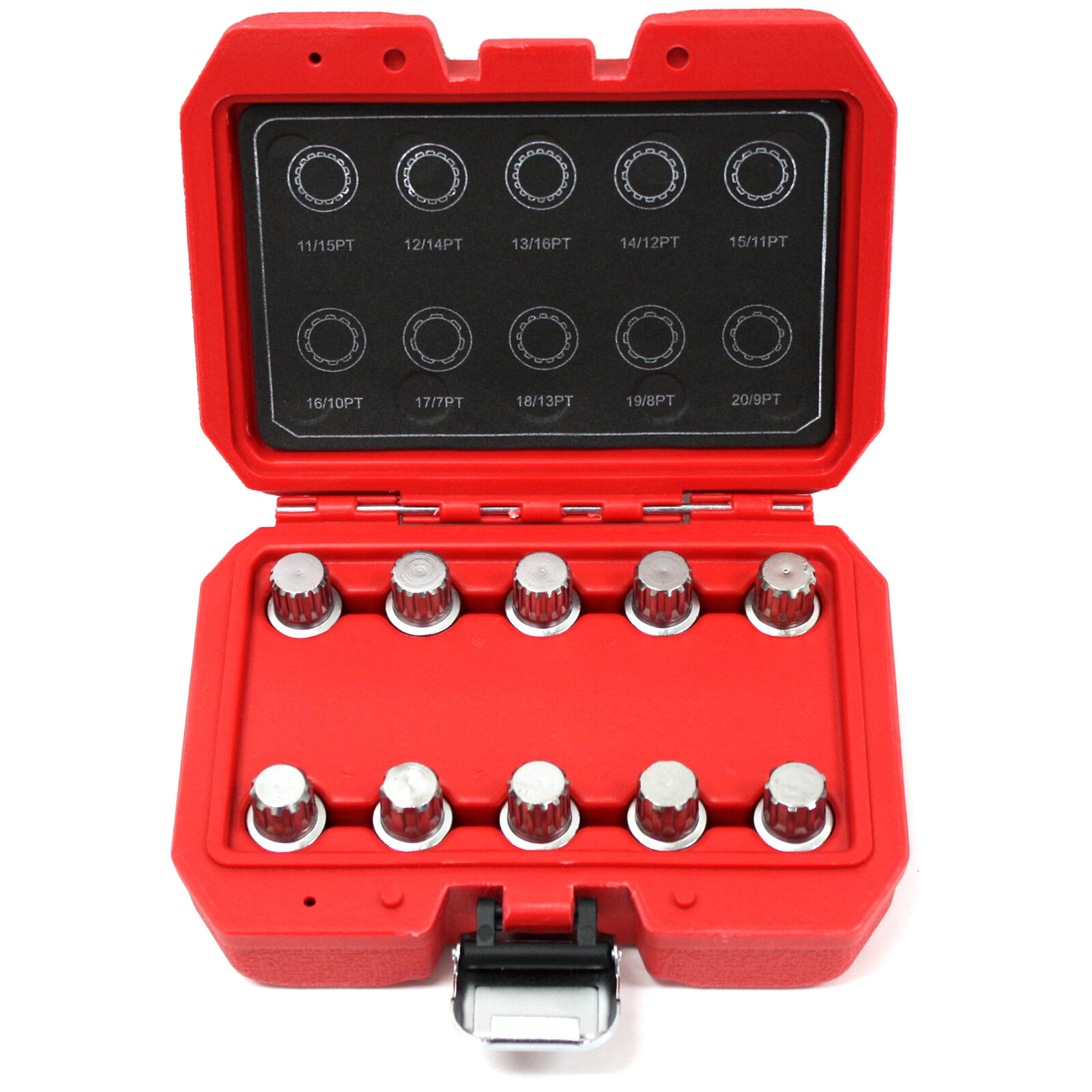 10 pc Wheel Locking Key Set Anti-Theft Tamper Proof Lug Nut Master for BMW