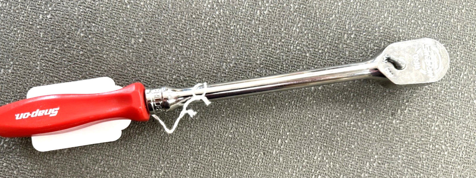 Nos Snap-on™ 3/8″ dr 12″ long Red Hard Handled Ratchet FHLD80 American Airlines