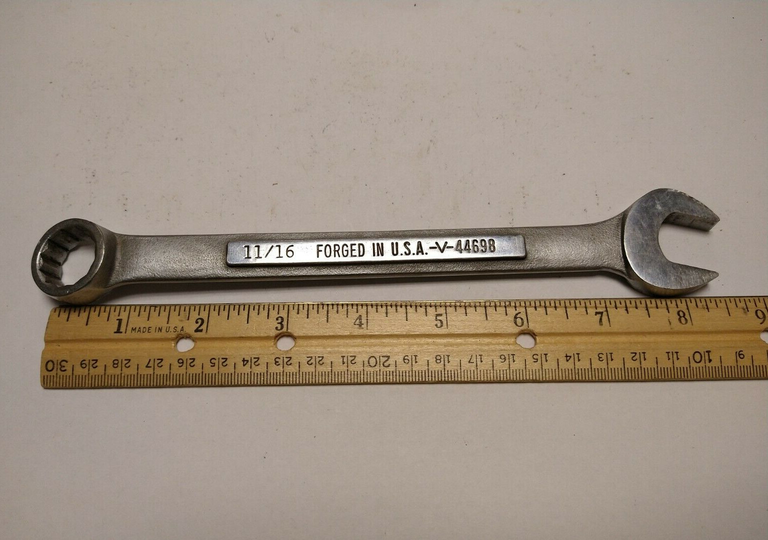Craftsman 11/16in. Combination Wrench Vintage V 44698 Made in USA