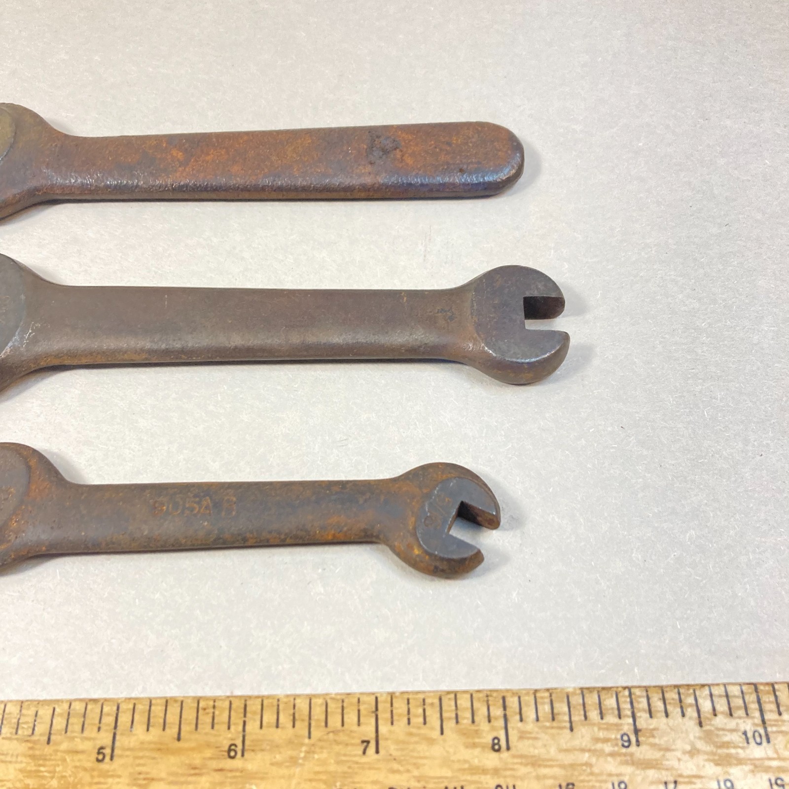 Machinist Wrench Lot 3 Pc Open-End Heavy-Duty w/1 Billings 1 Williams USA