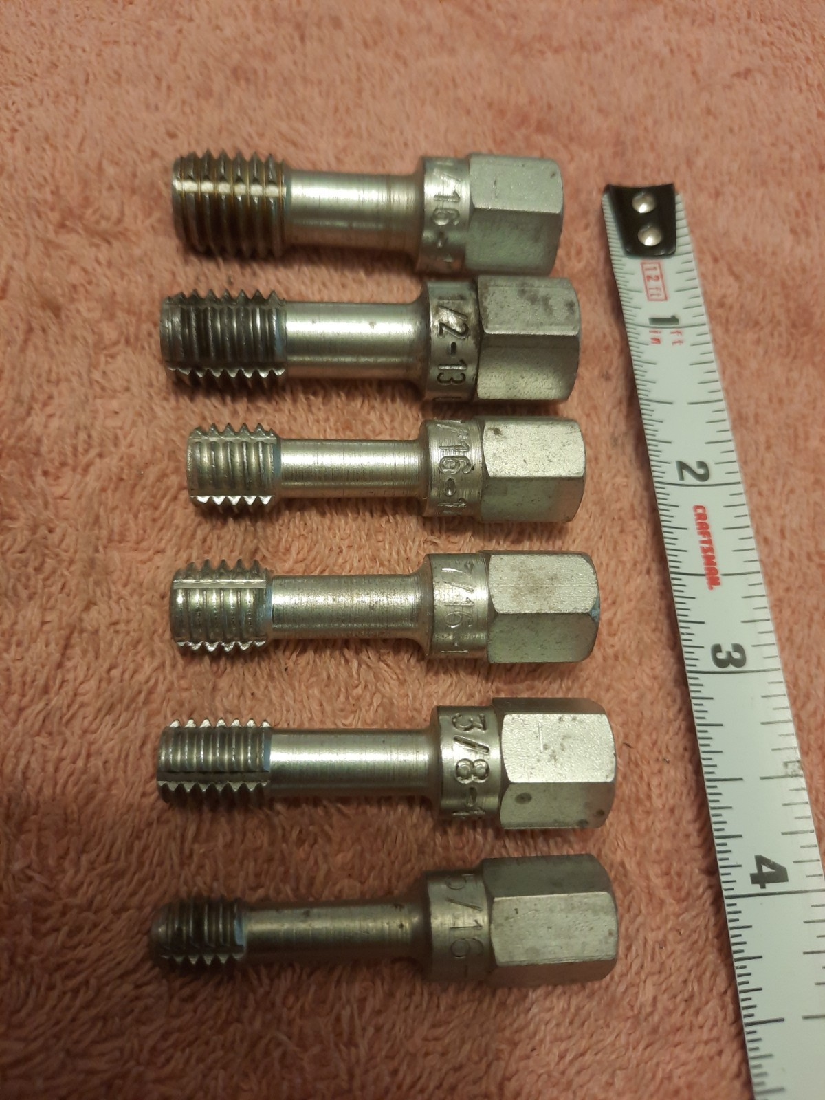 National Coarse Rethreading Taps 6 Piece Set