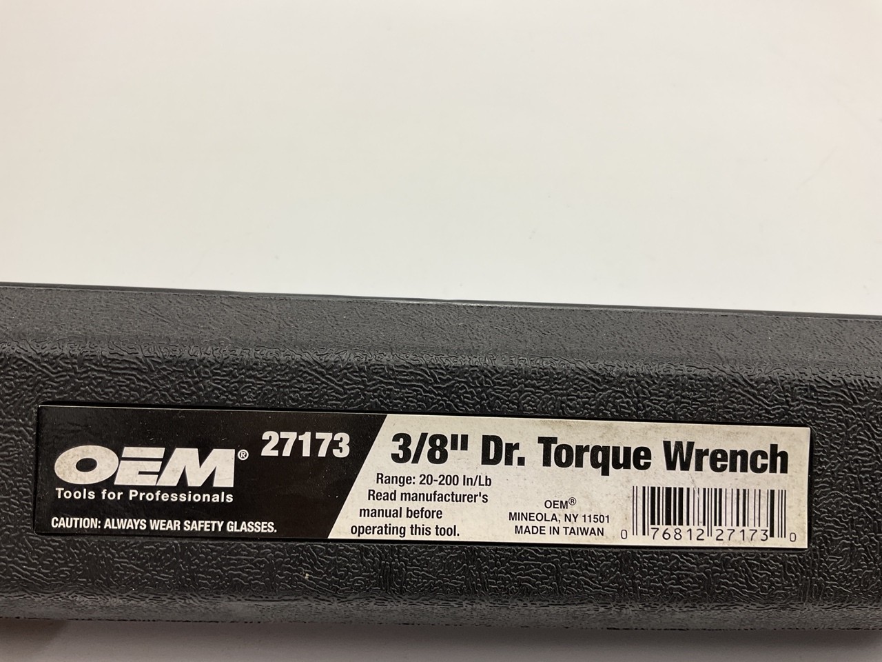 USED #5 – OEM Tools 27173 3/8″ Drive Click Style Torque Wrench 20-200 Inch/Lbs.