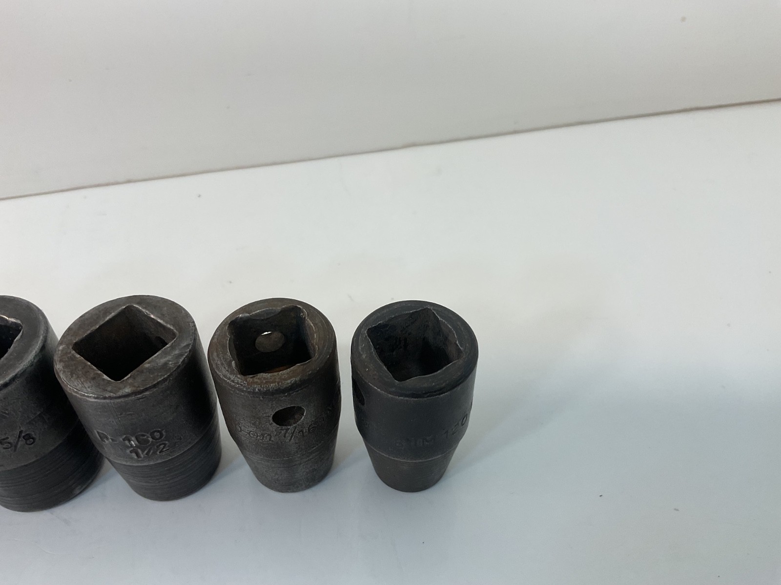 Snap On Tools Vintage 1/2″ Drive Impact Socket Set 6 Point Mixed 11 Pieces