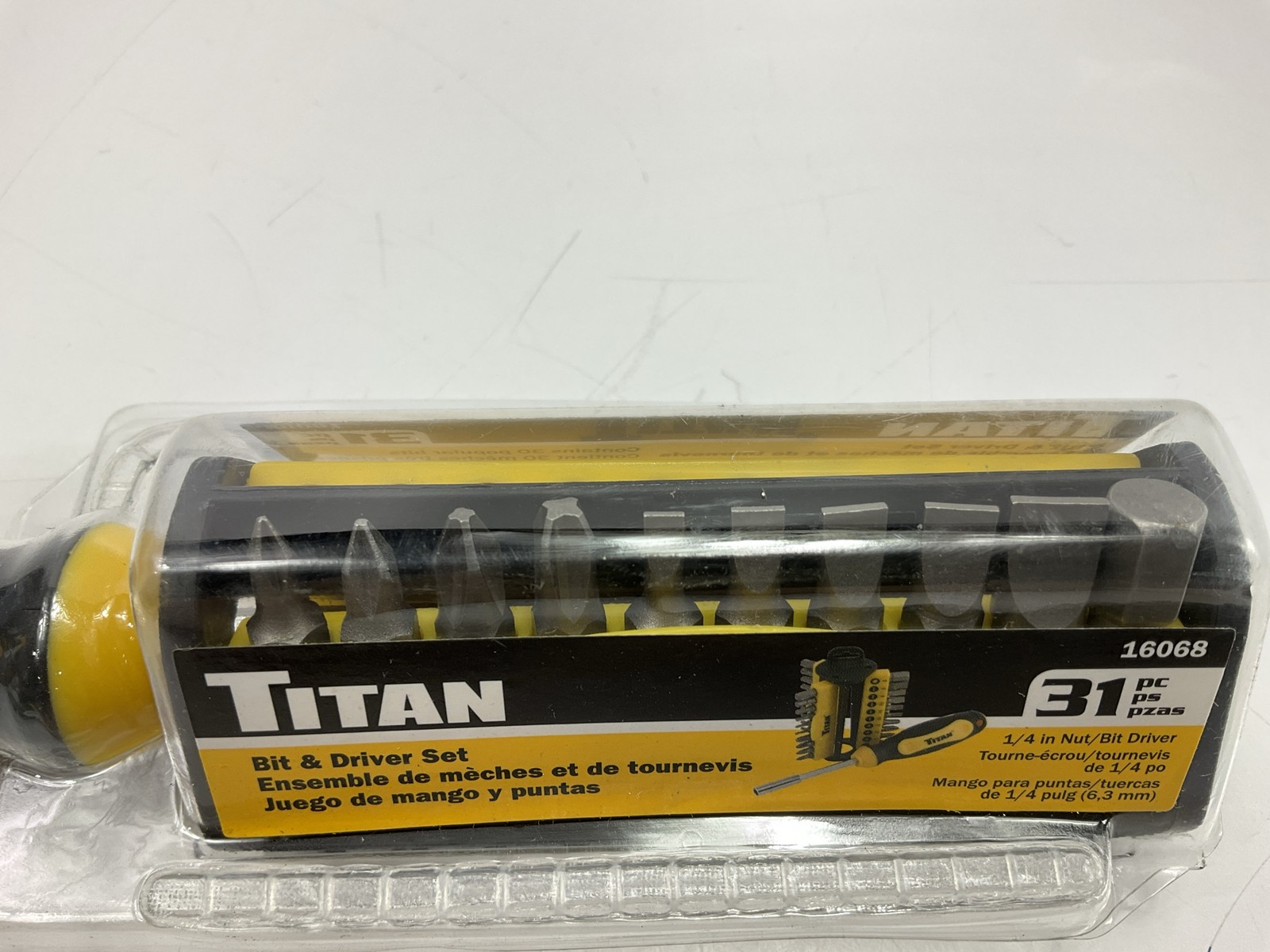 Titan 16068 31-Piece Multi-Bit Screwdriver Set – Slotted, Hex, Phillips, Pozi