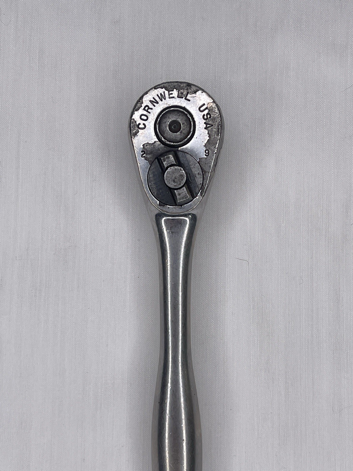 Vintage Cornwell Tools Ratchet 3/8″ Drive Smooth Handle 7″ Length USA JR30