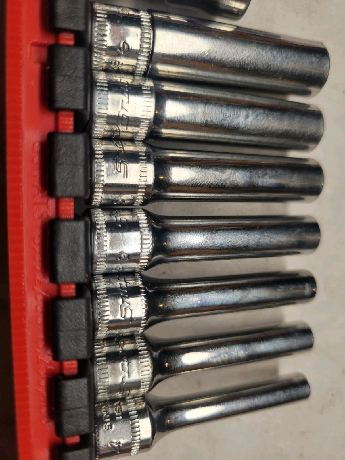 SNAP ON STMM SERIES METRIC DEEP 4MM-14MM 13PC 1/4″Dr ASSORTED 6&12PT SOCKET SET