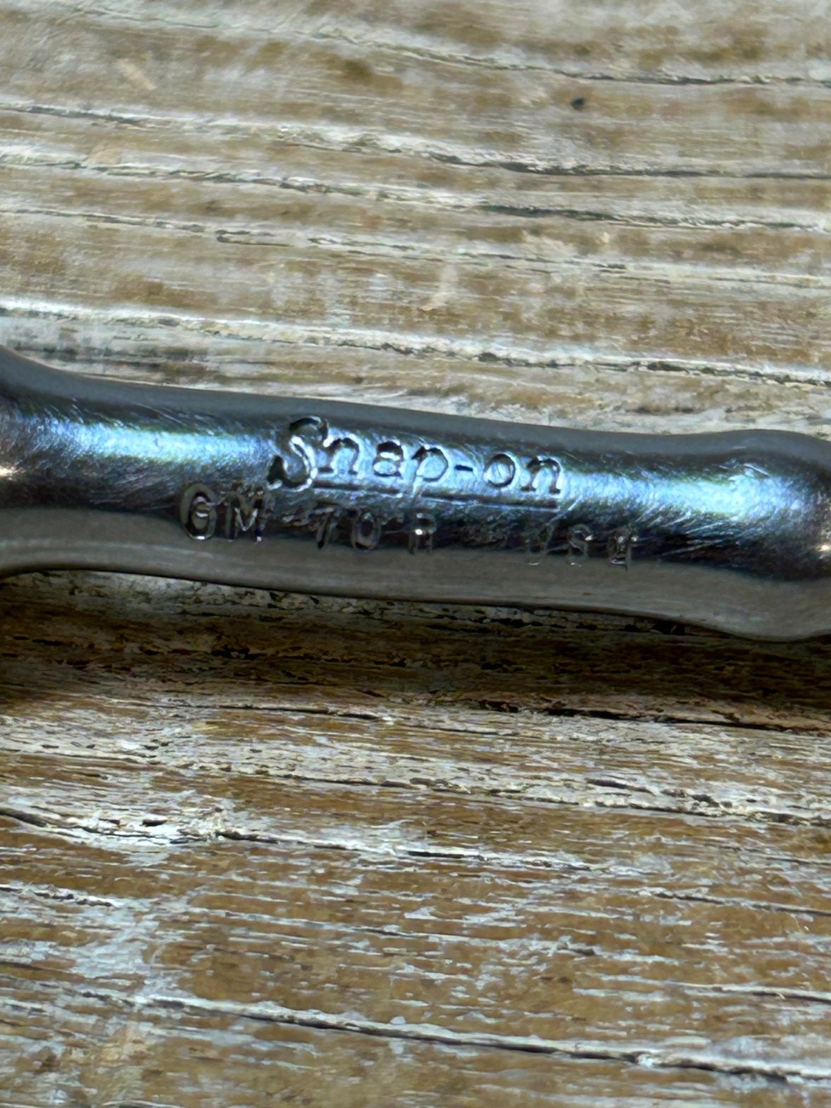 Vintage Snap On 1/4 Dr Ratchet w/ oil hole GM70R FREE SHIPPING GC!
