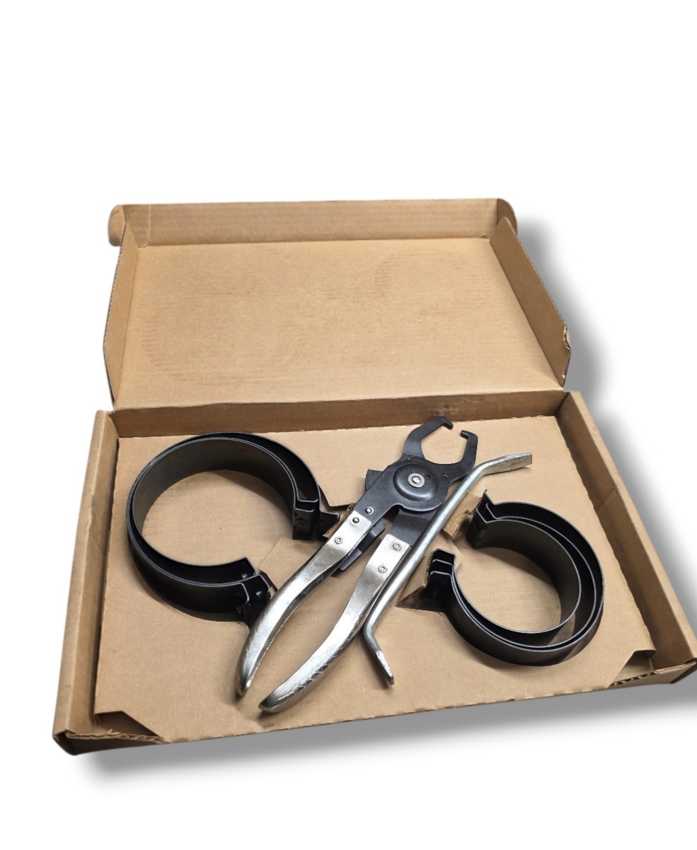 Snap On Blue Point RC980 Piston Ring Compressor Set Pliers w/ 6 Rings