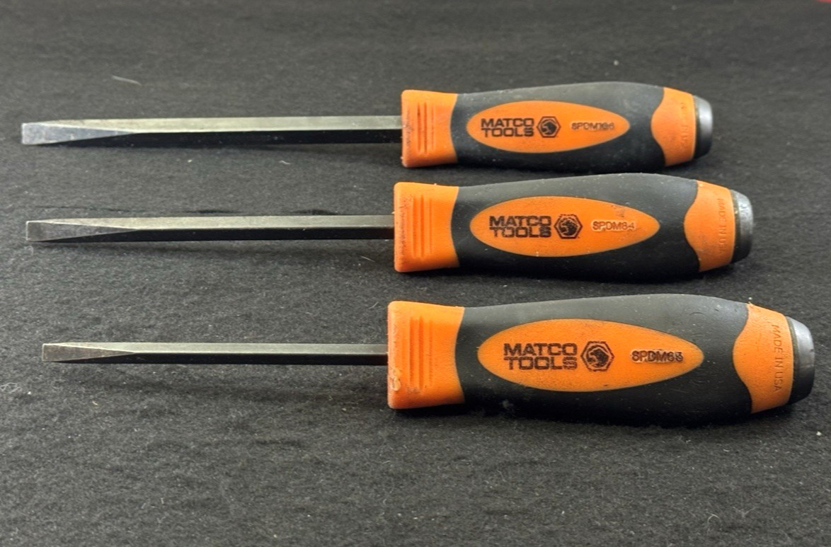 Matco Tools 3PC Demo Driver Set SPDR106-SPDR63-SPDR84 (Orange)