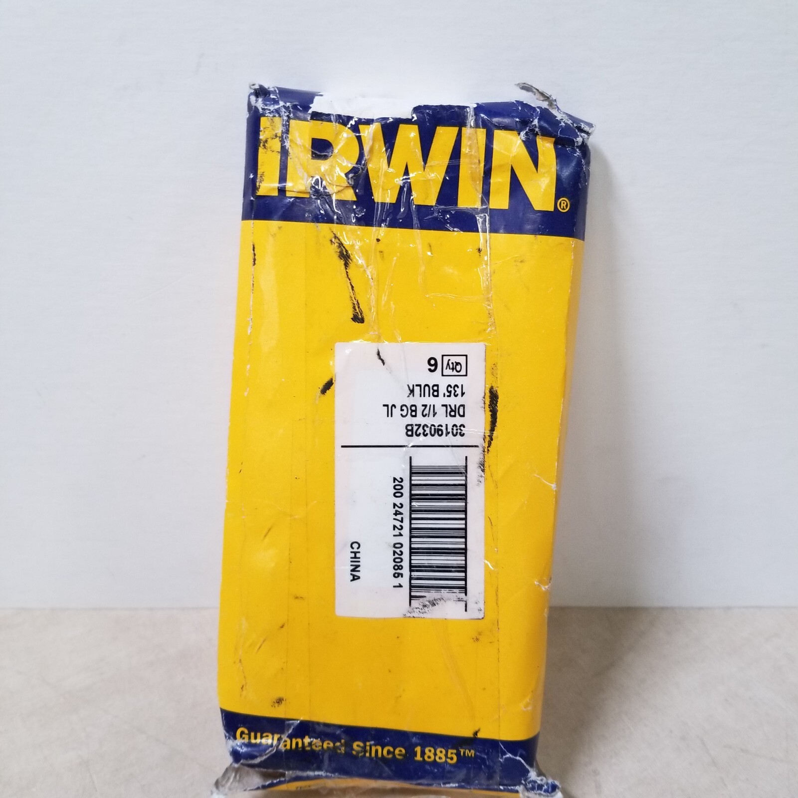 Lot Of 12 Irwin 3019010B HSS Fractional Straight Shank Jobber Length Drill Bit